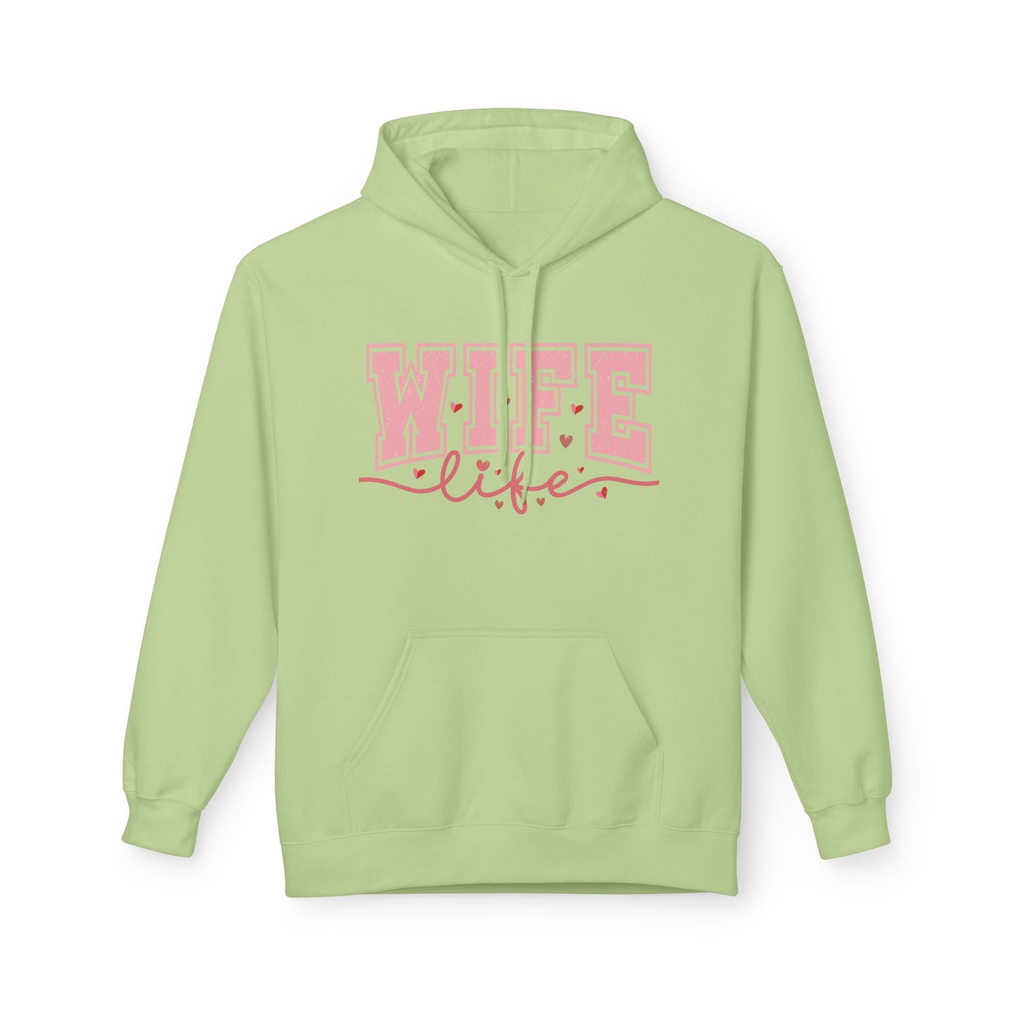 Wife Life Unisex Softstyle Fleece Hoodie | Cozy Gift for Her