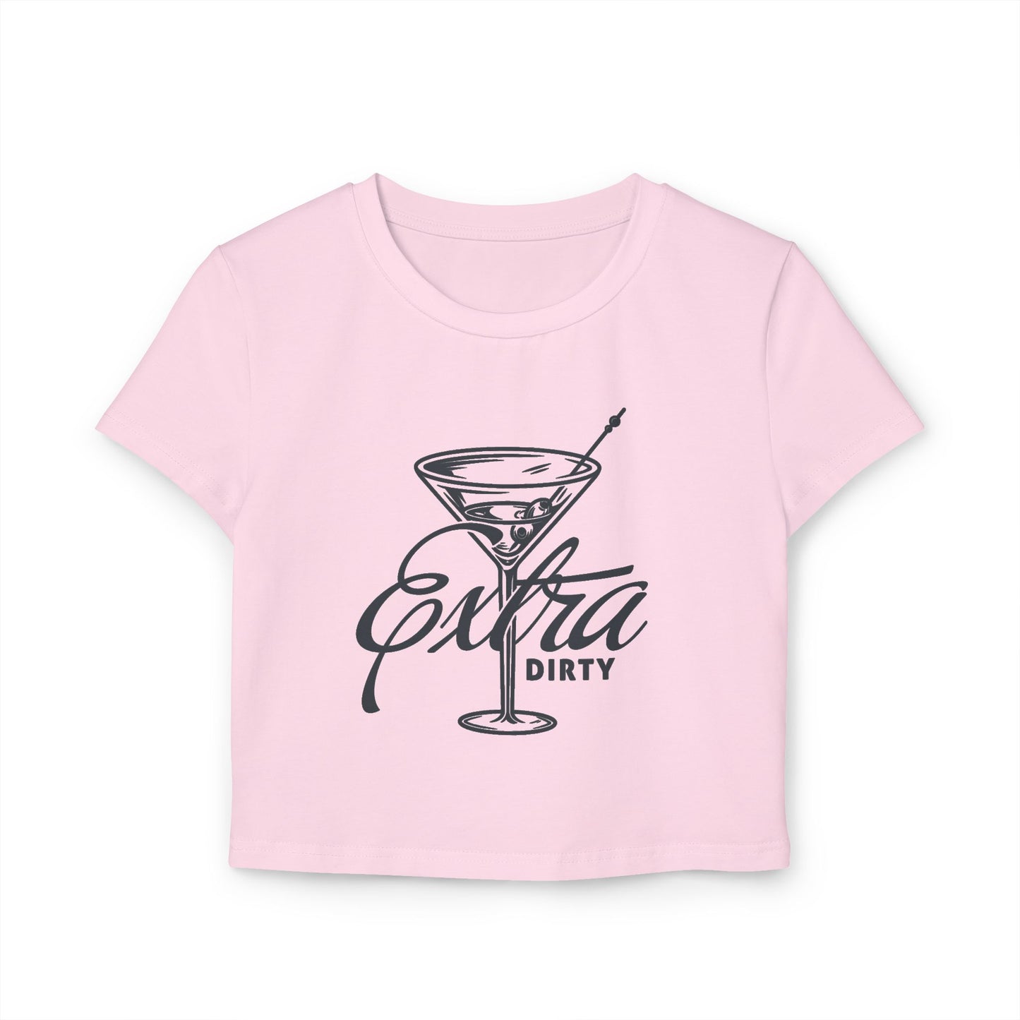 Extra Dirty Cocktail Women's Baby Tee, Fun Bar Shirt, Girls Night Out Top, Birthday Gift, Casual Summer Tee