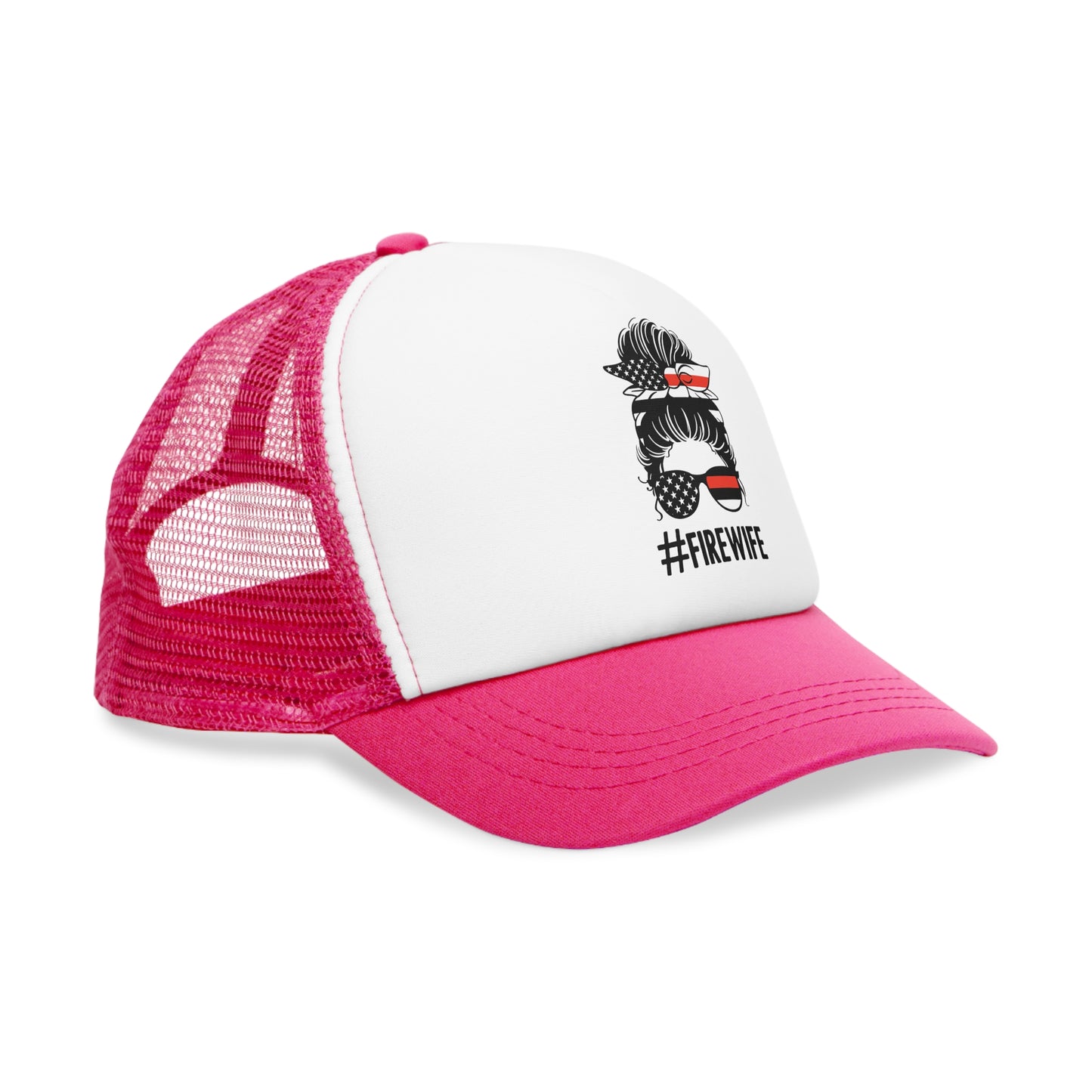 #Firewife Mesh Cap - Trendy Snapback for Firefighter Wives