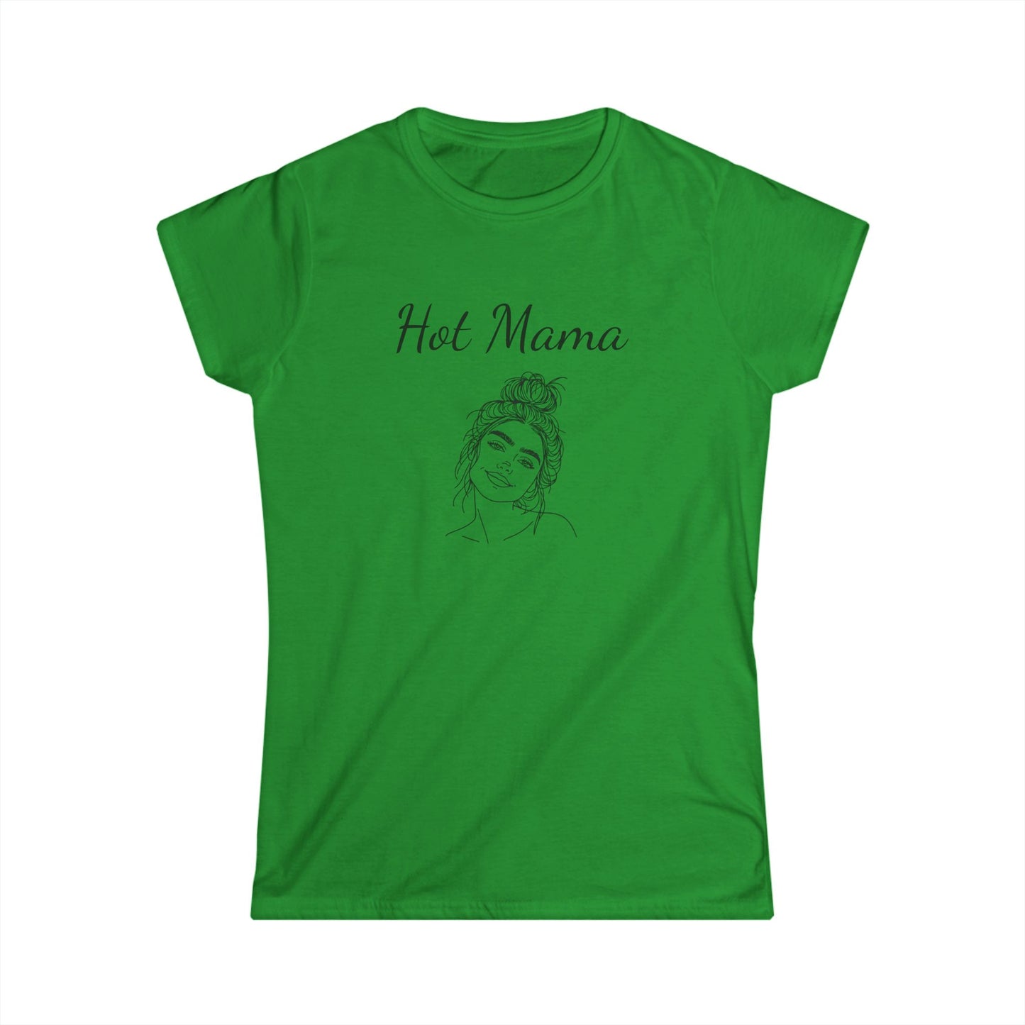 Hot Mama Women's Softstyle Tee – Cute and Confident Lifestyle Top