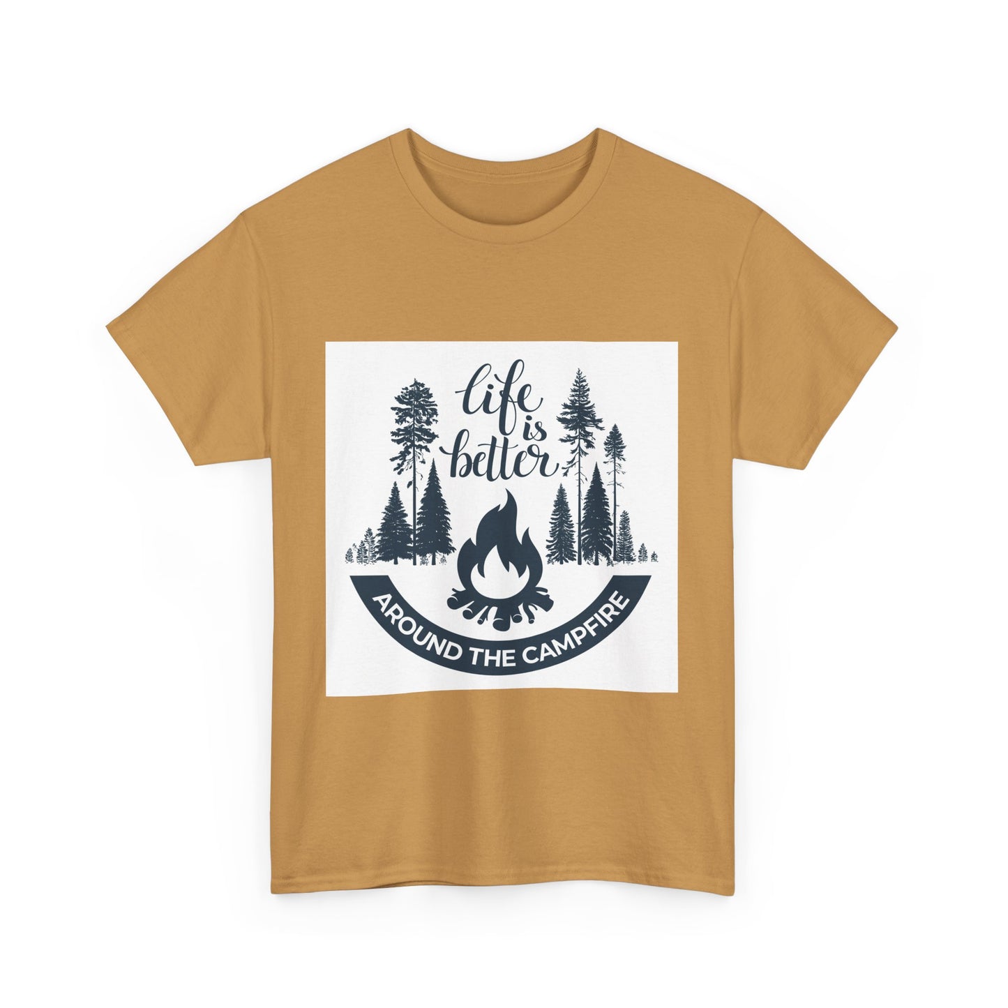 Unisex Camping Tee - "Life is Better Around the Campfire"