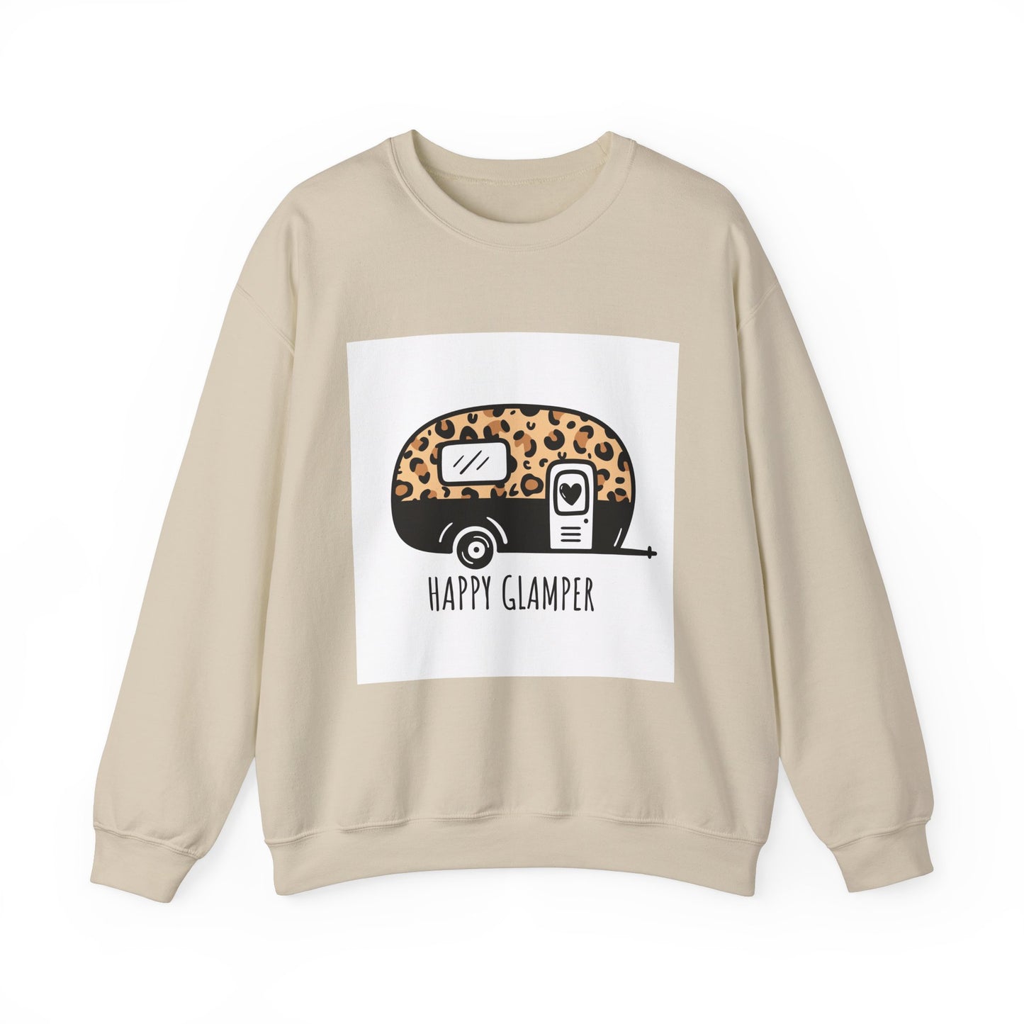 Happy Glamper Unisex Crewneck Sweatshirt - Cozy Camping Apparel