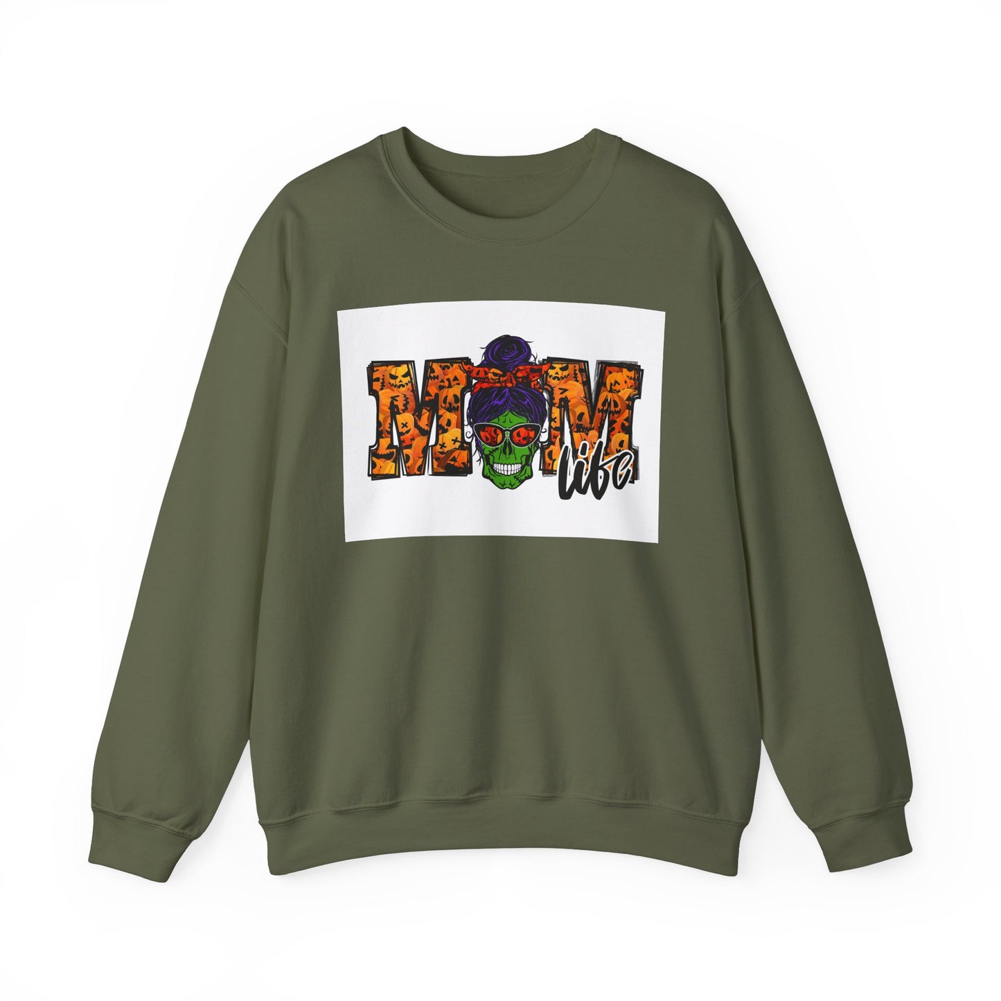 AMOM Life Unisex Heavy Blend™ Crewneck Sweatshirt - Colorful Skull Design