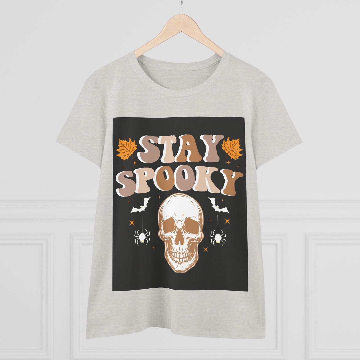Stay Spooky Women's Tee - Halloween Shirt, Fall Fashion, Graphic Tee for Women, Casual Halloween, Spooky Season Outfit