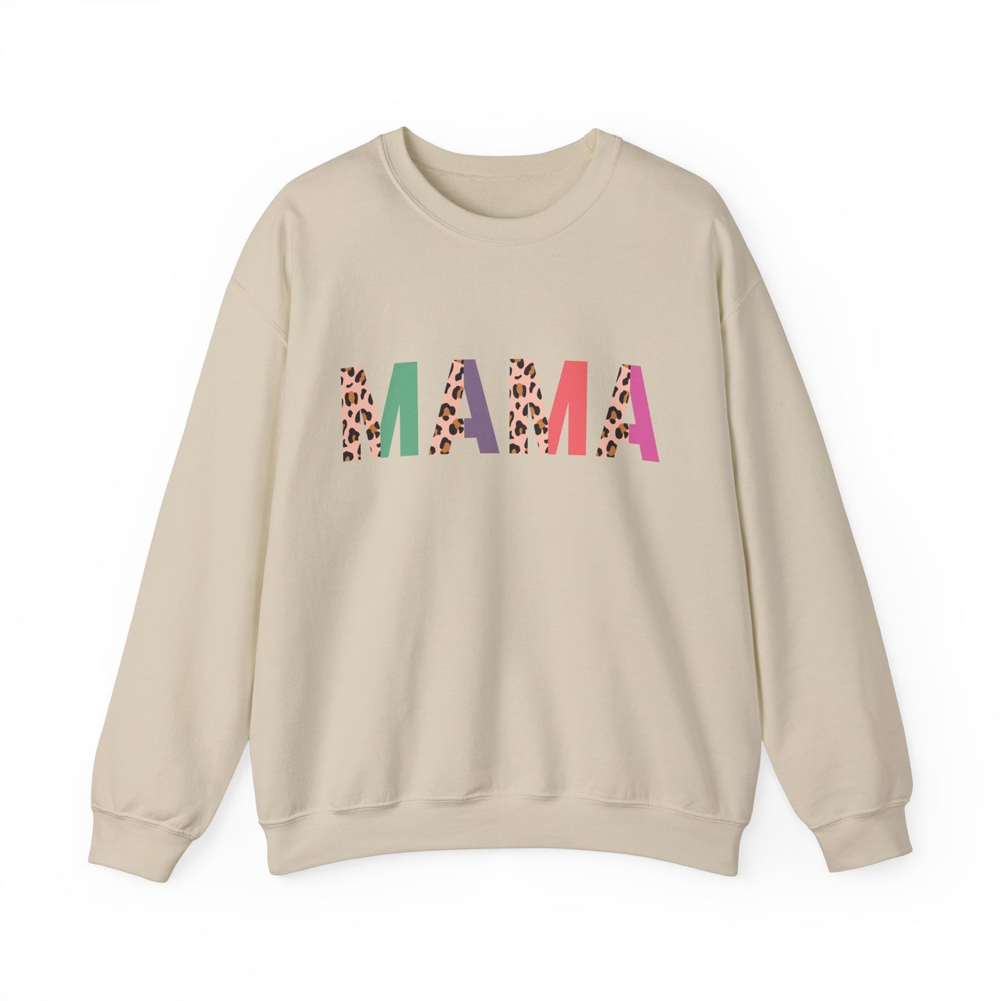 Mama Leopard Print Unisex Crewneck Sweatshirt