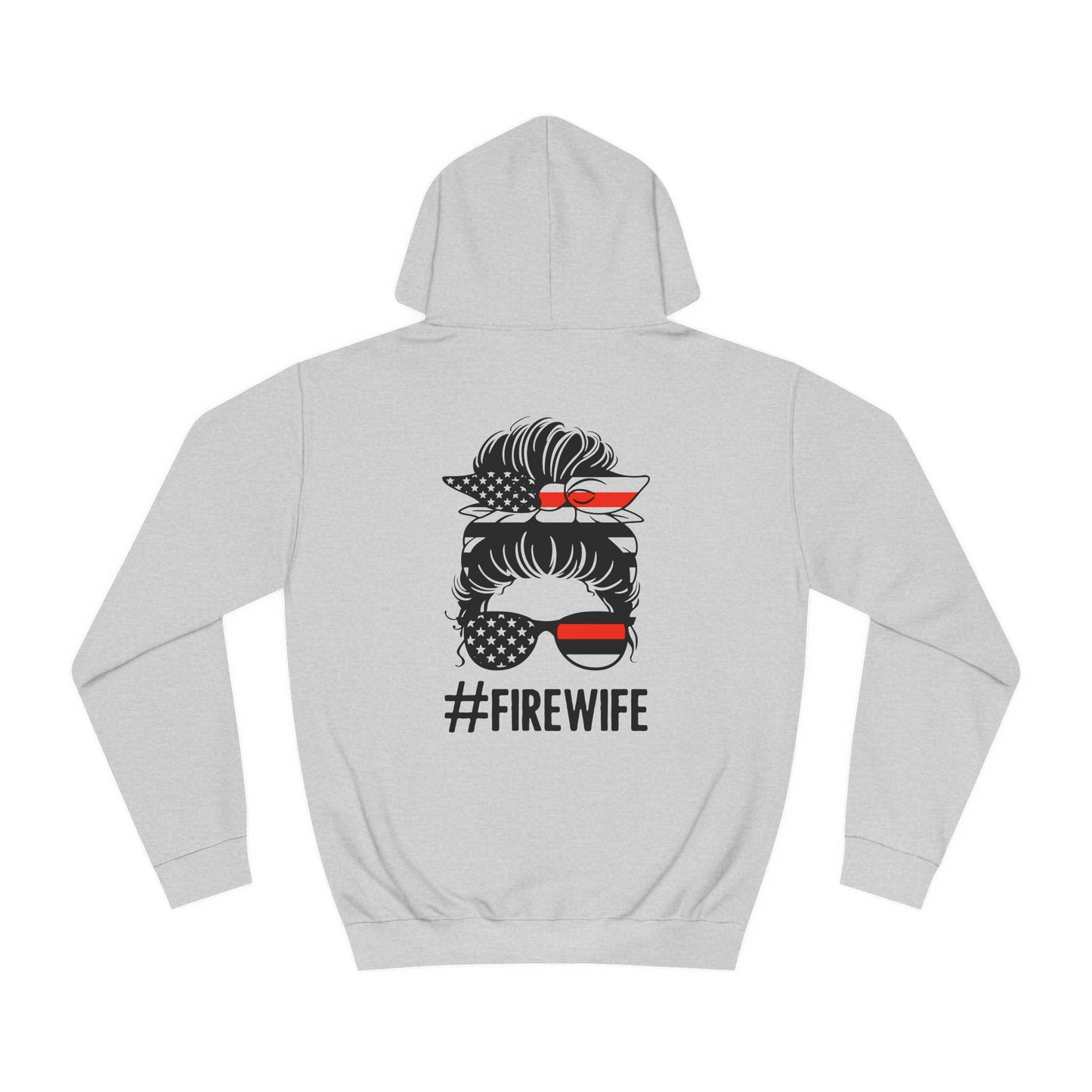 Firefighter Wife Unisex College Hoodie – Stylish Comfort for Celebrating Love & Dedication