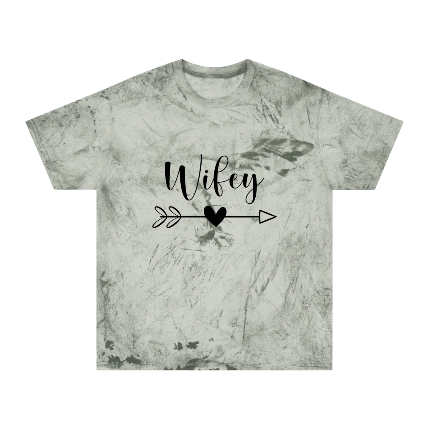 Unisex Color Blast T-Shirt - Wifey Tee, Stylish Casual Wear, Gift for Brides, Anniversary Gift, Trendy Graphic Tee