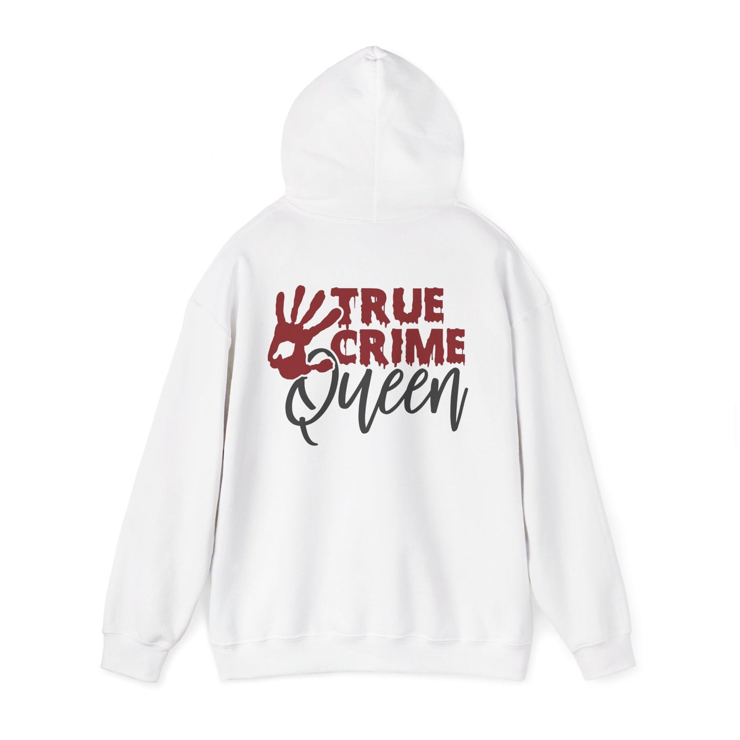 True Crime Queen Hoodie - Cozy Sweatshirt for True Crime Lovers, Perfect Gift for Halloween, Birthdays, and Everyday Wear