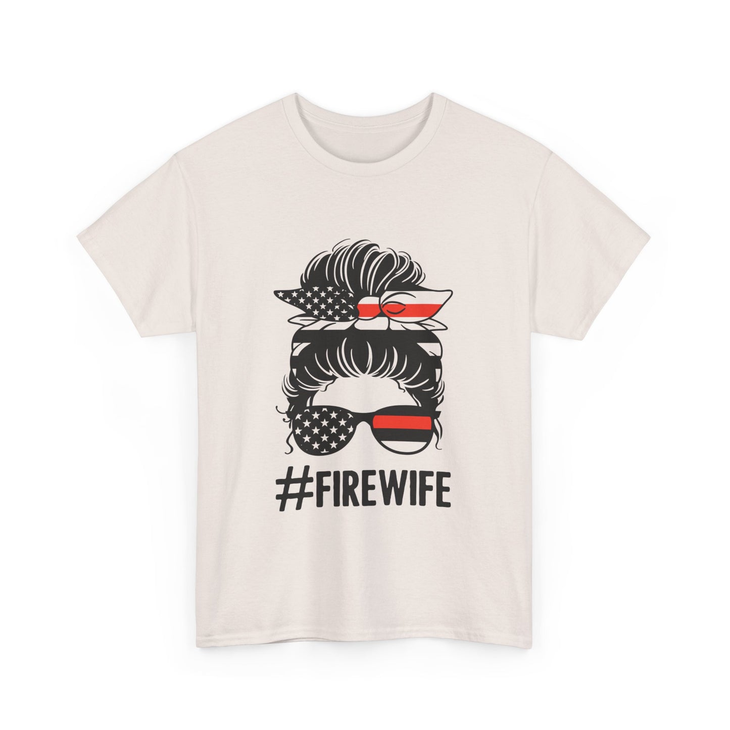 Firefighter Spouse Unisex Heavy Cotton Tee - #FIREWIFE Graphic Shirt