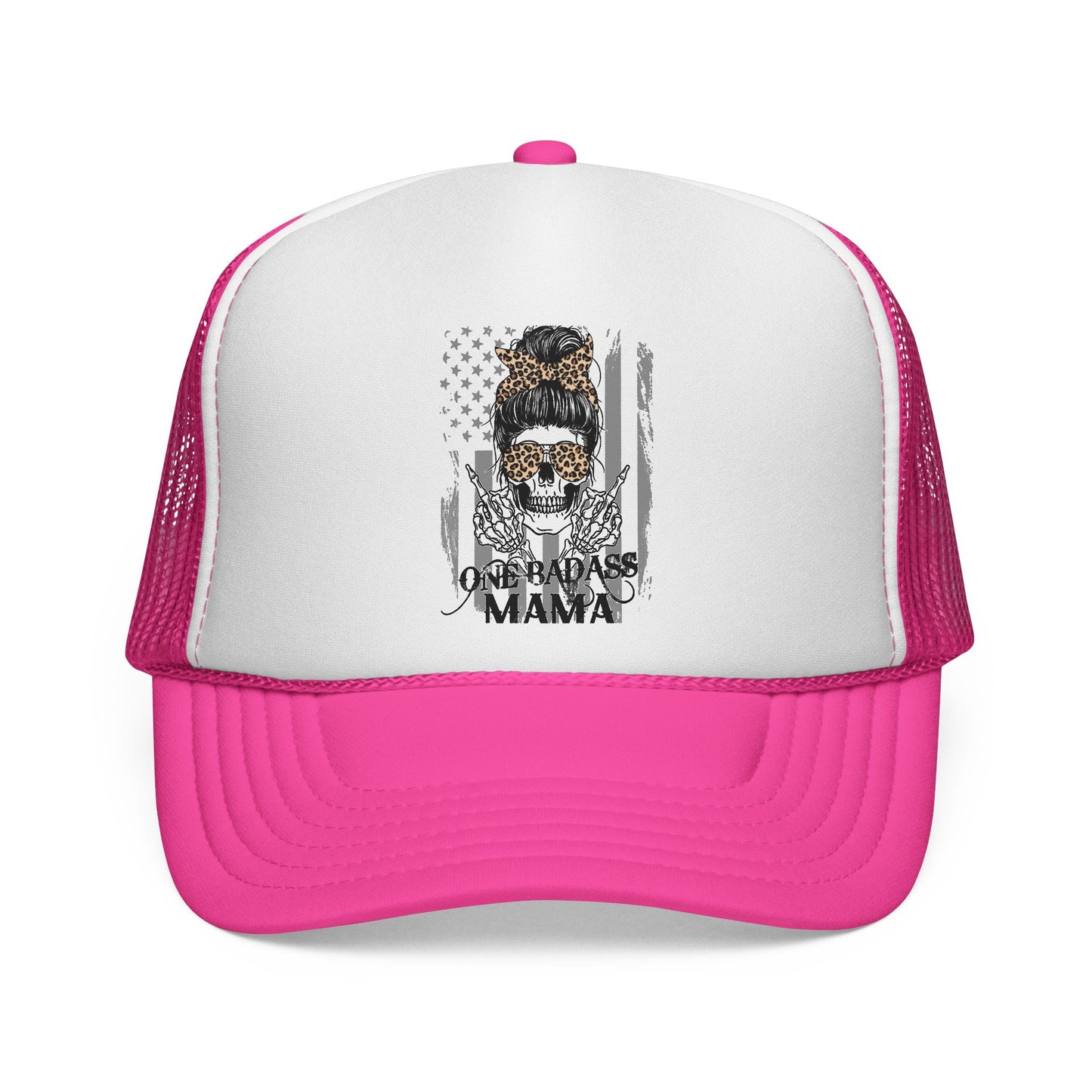 "One Badass Mama" Trucker Cap - Stylish & Edgy Headwear for Moms