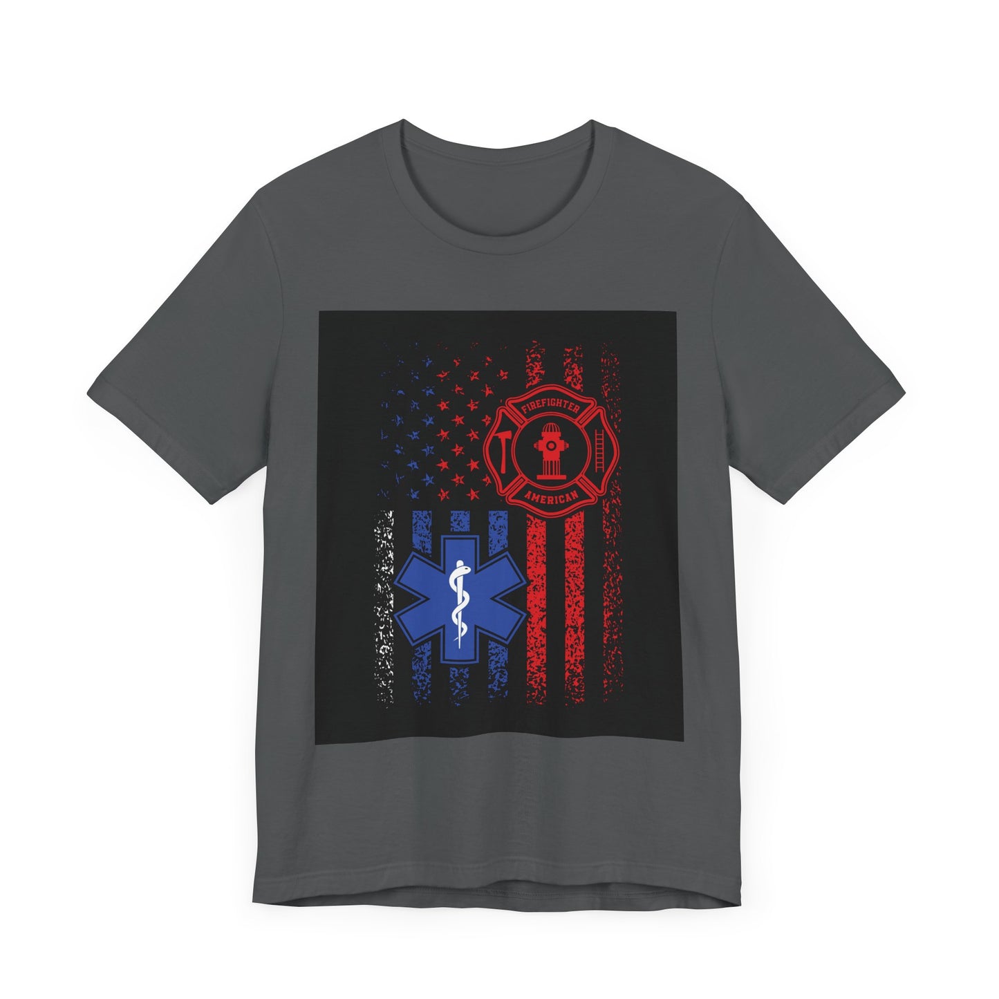 Patriotic First Responder Tee - Support Firefighters & EMTs