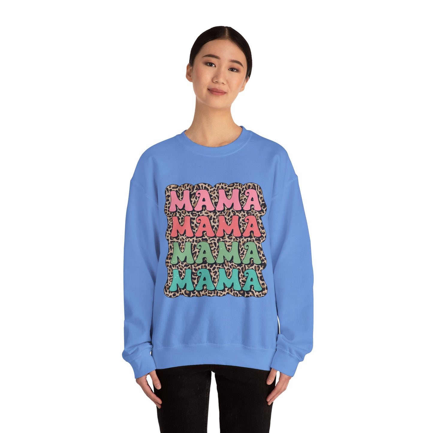 Mama Graphic Crewneck Sweatshirt - Stylish and Cozy for Moms