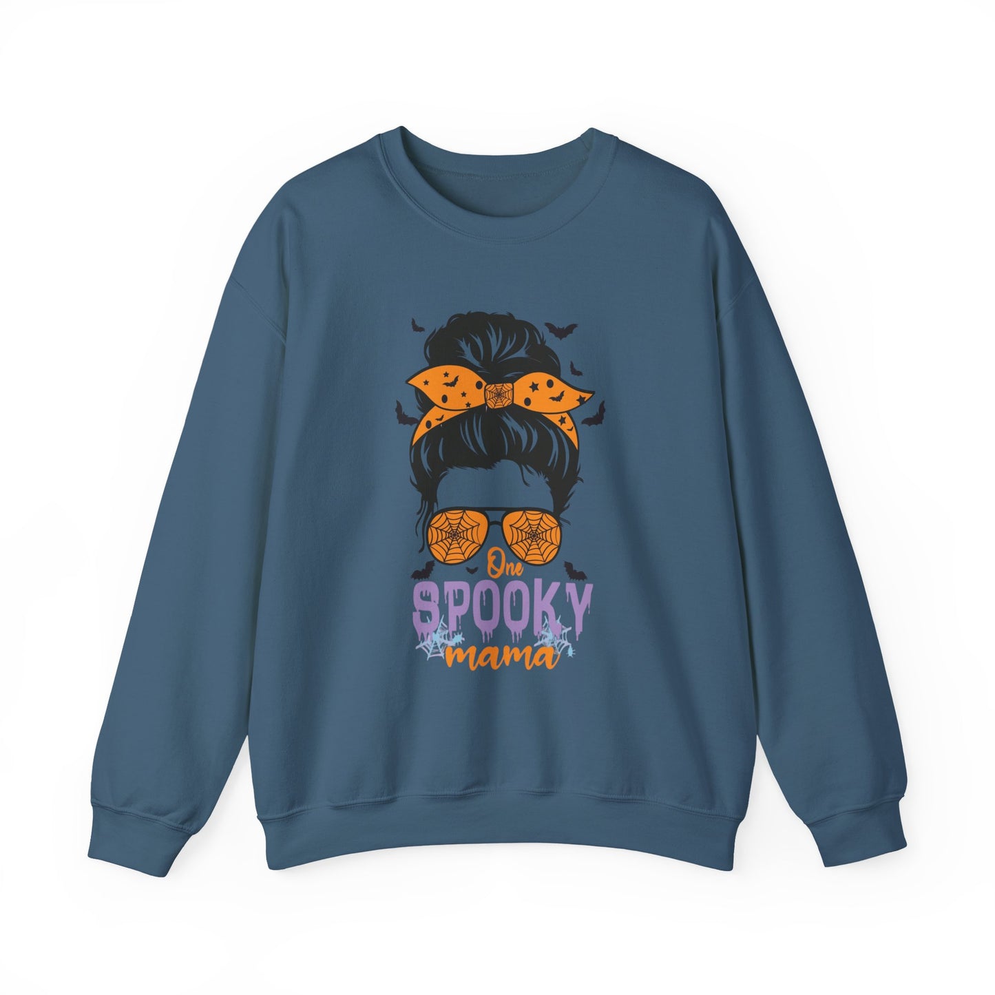 Spooky Mama Crewneck Sweatshirt, Halloween Sweatshirt, Cozy Fall Apparel, Gift for Moms, Trendy Halloween Outfit