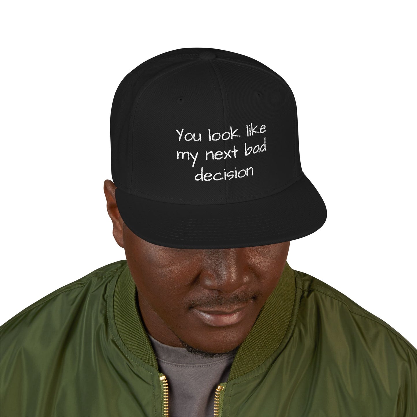 Snapback Hat - Embroidered Cap, Trendy Hat, Streetwear Accessory, Gift for Him, Stylish Headwear, funny hat
