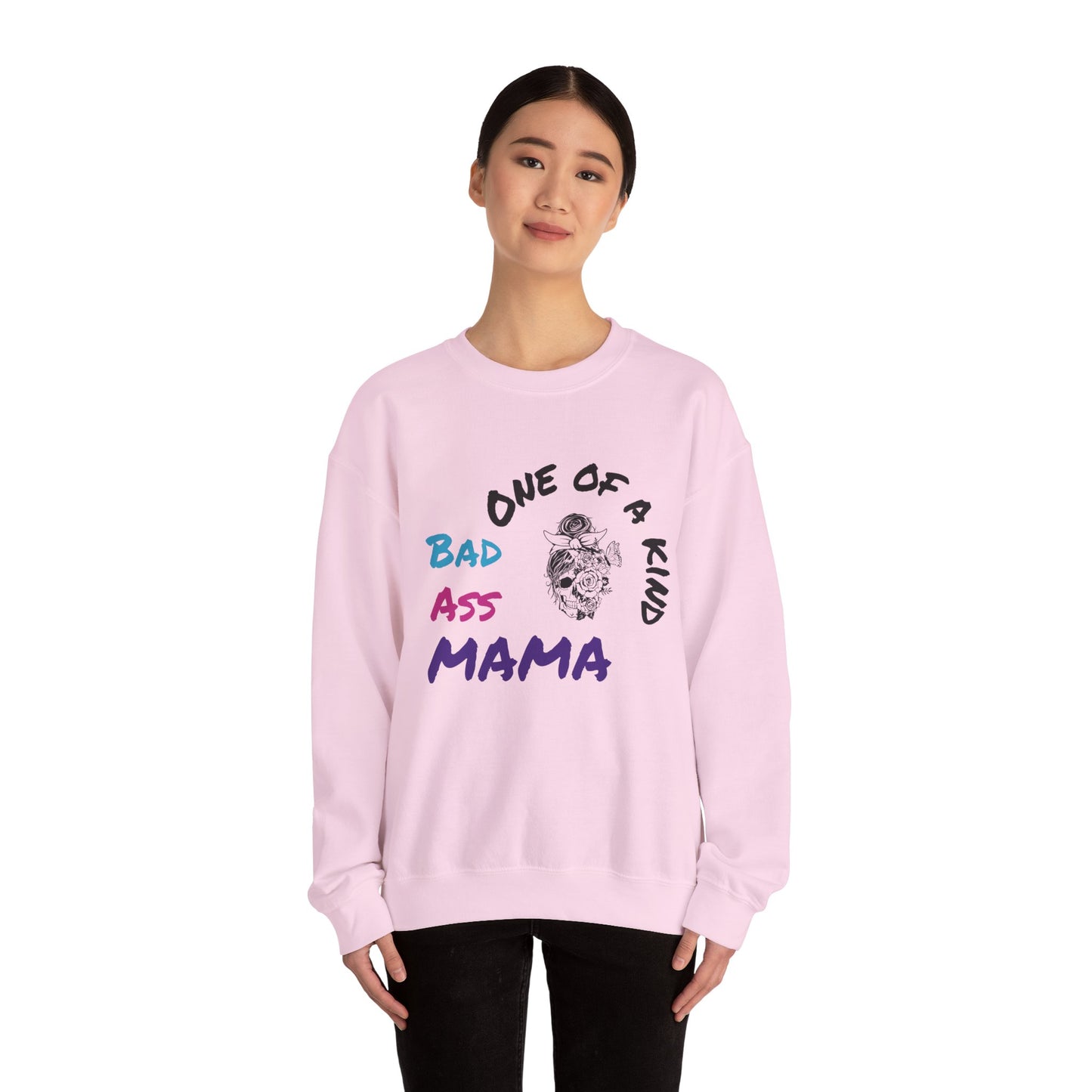 One of a Kind Bad Ass Mama Sweatshirt - Unisex Heavy Blend™ Crewneck