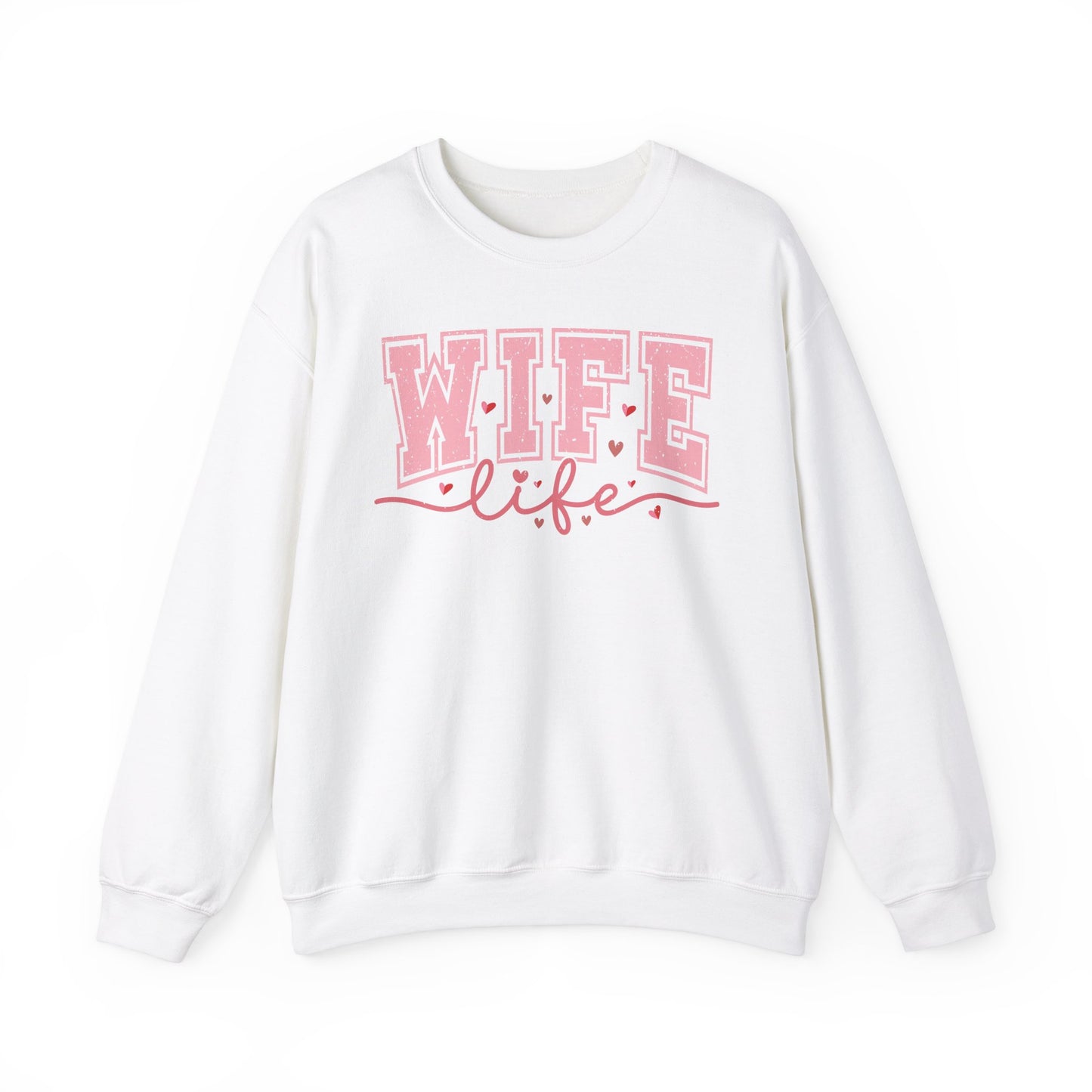 Wife Life Sweatshirt - Unisex Heavy Blend™ Crewneck for Celebrating Love