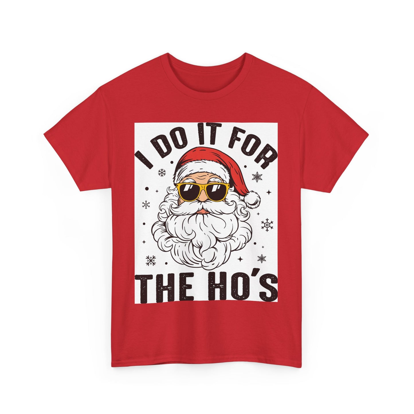 Funny Christmas T-Shirt, Unisex Heavy Cotton Tee, Holiday Humor Tee, Gift for Santa Lover, Casual Christmas Shirt, Festive Party Tee