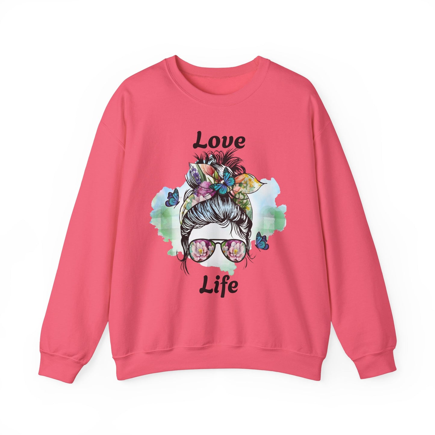 Love Life Unisex Heavy Blend Crewneck Sweatshirt - Stylish and Comfortable