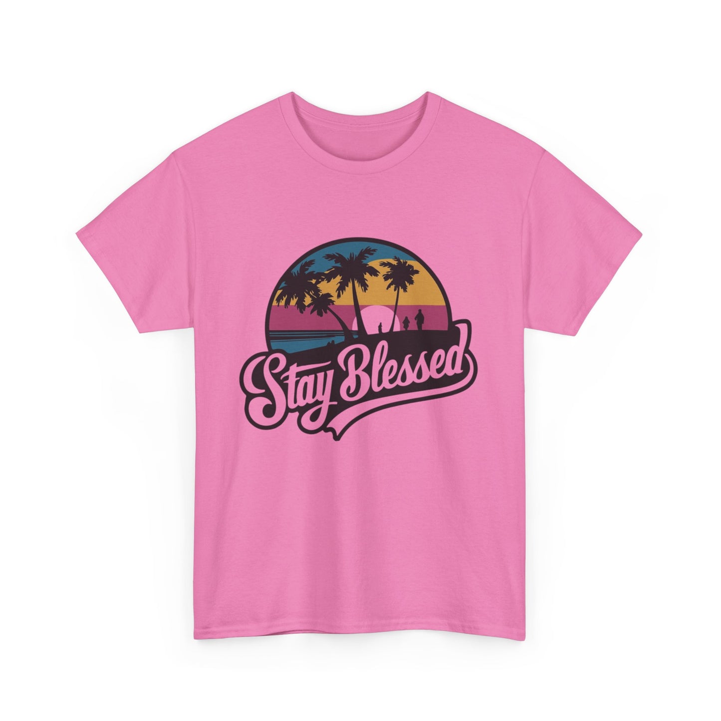 Stay Blessed Unisex Heavy Cotton Tee – Casual Comfort for Positive Vibes