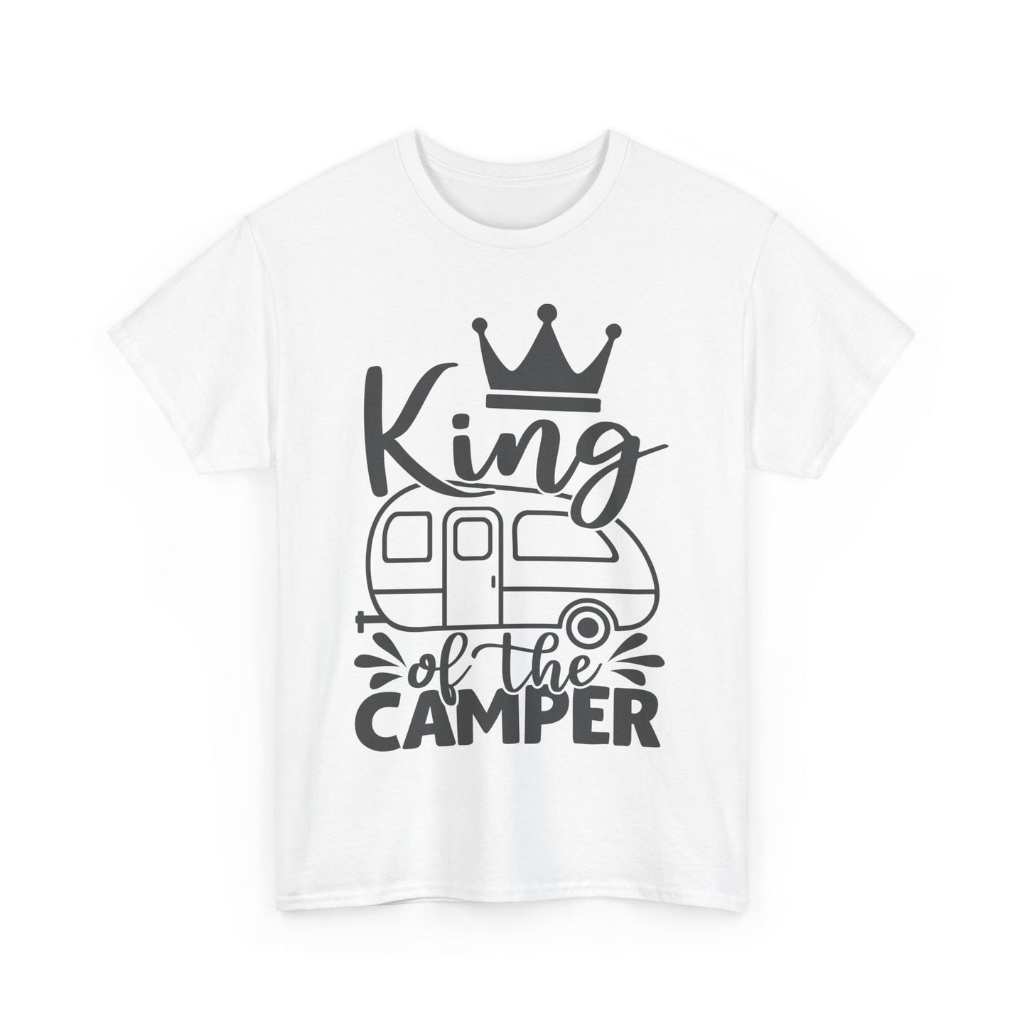 King of the Camper Unisex Heavy Cotton Tee - Perfect for RV Lovers and Campers