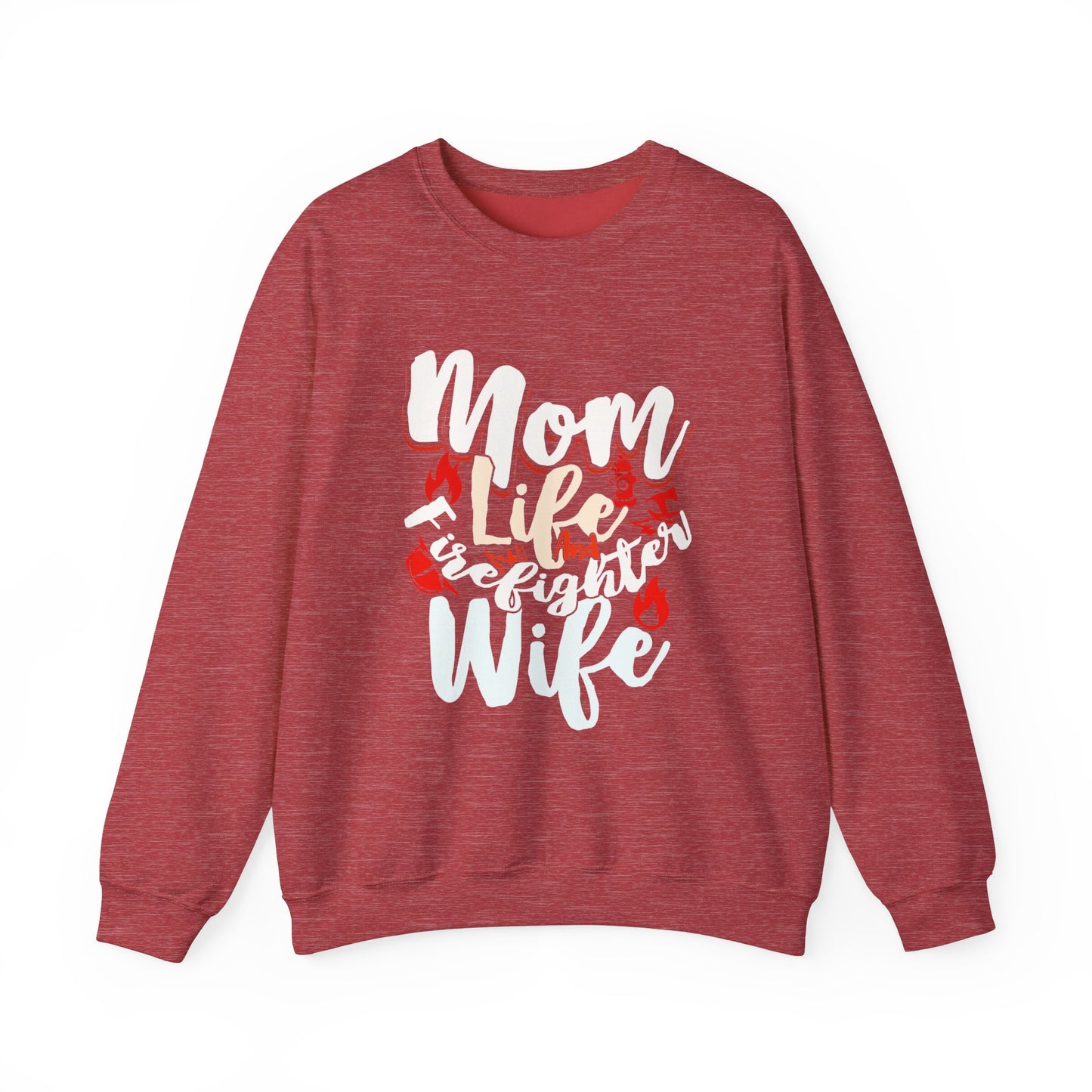 Firefighter Wife Crewneck Sweatshirt - Cozy Apparel for Moms