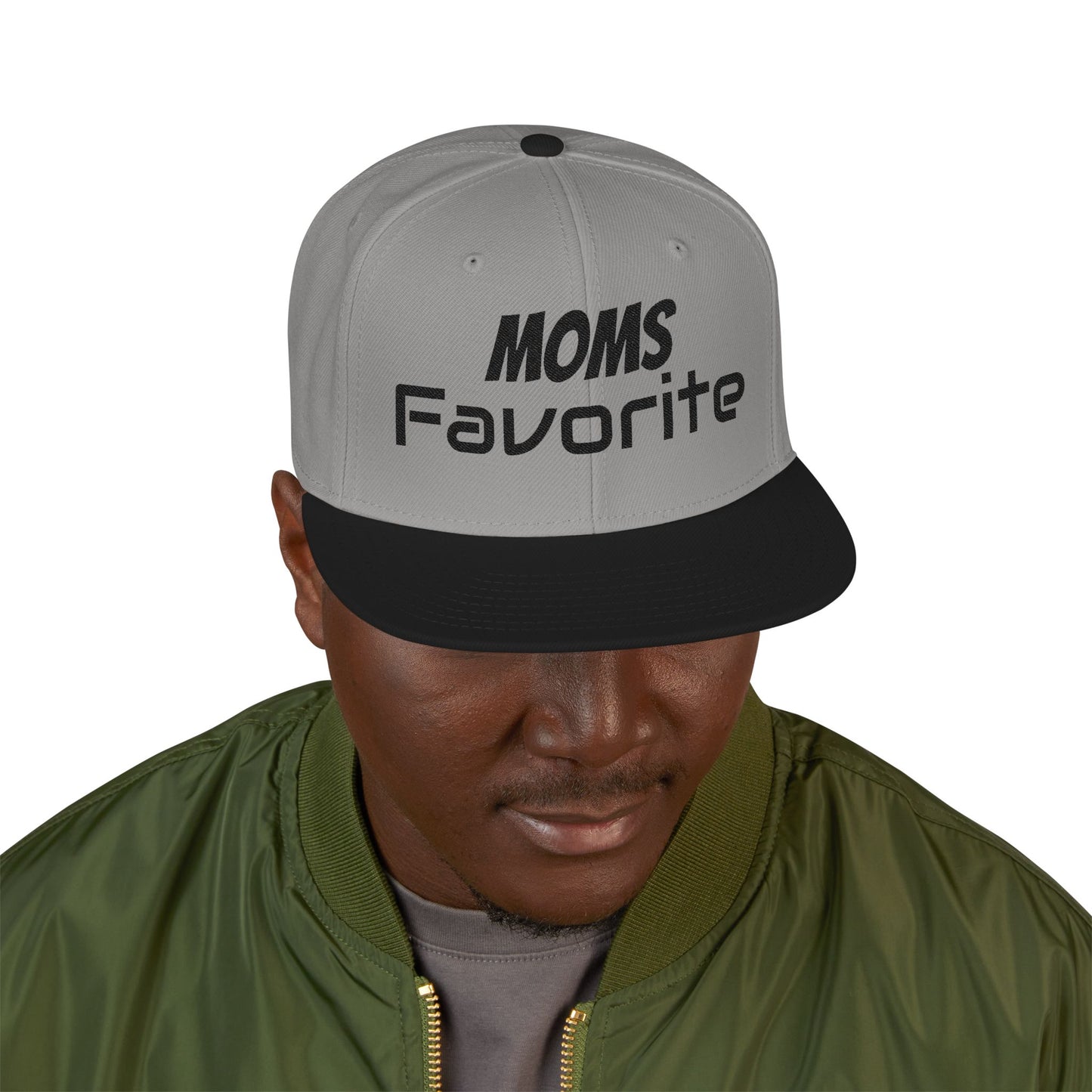 MOM'S FAVORITE Snapback Hat | Stylish Embroidered Cap for Moms | Perfect Gift for Mother's Day, Birthdays, Family Outings, Casual Wear