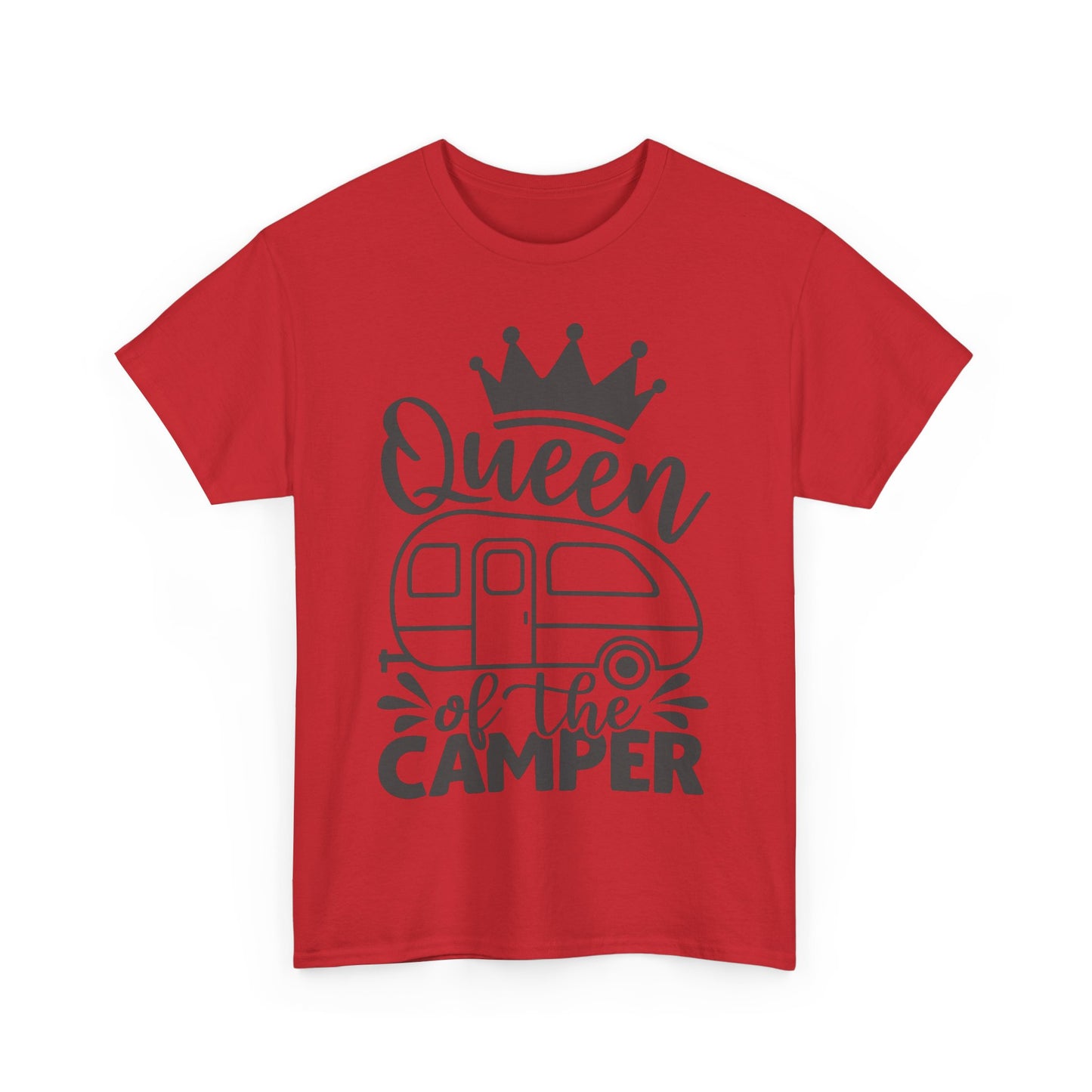Queen of the Camper Unisex Heavy Cotton Tee - Perfect for Adventure Lovers