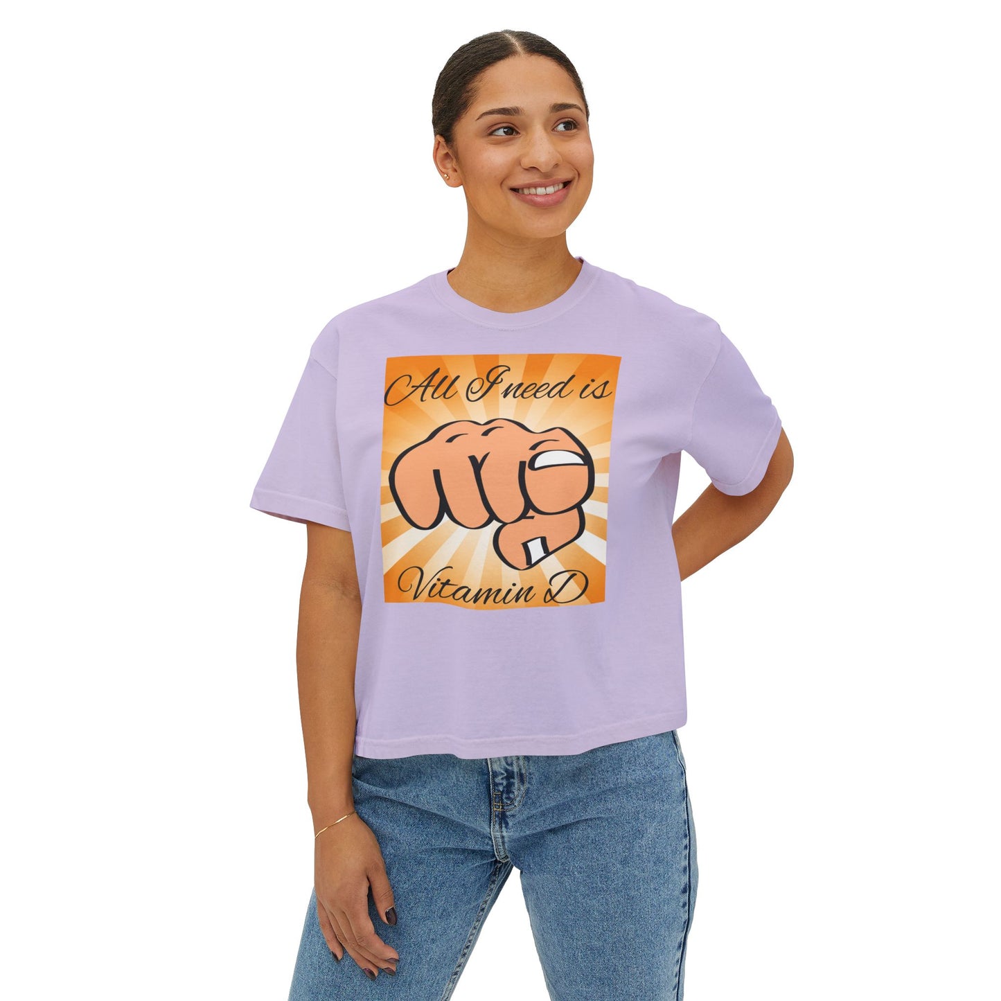 Vitamin D Women's Boxy Tee - Perfect for Sun Lovers