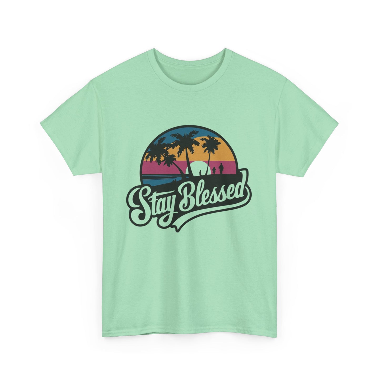 Stay Blessed Unisex Heavy Cotton Tee – Casual Comfort for Positive Vibes