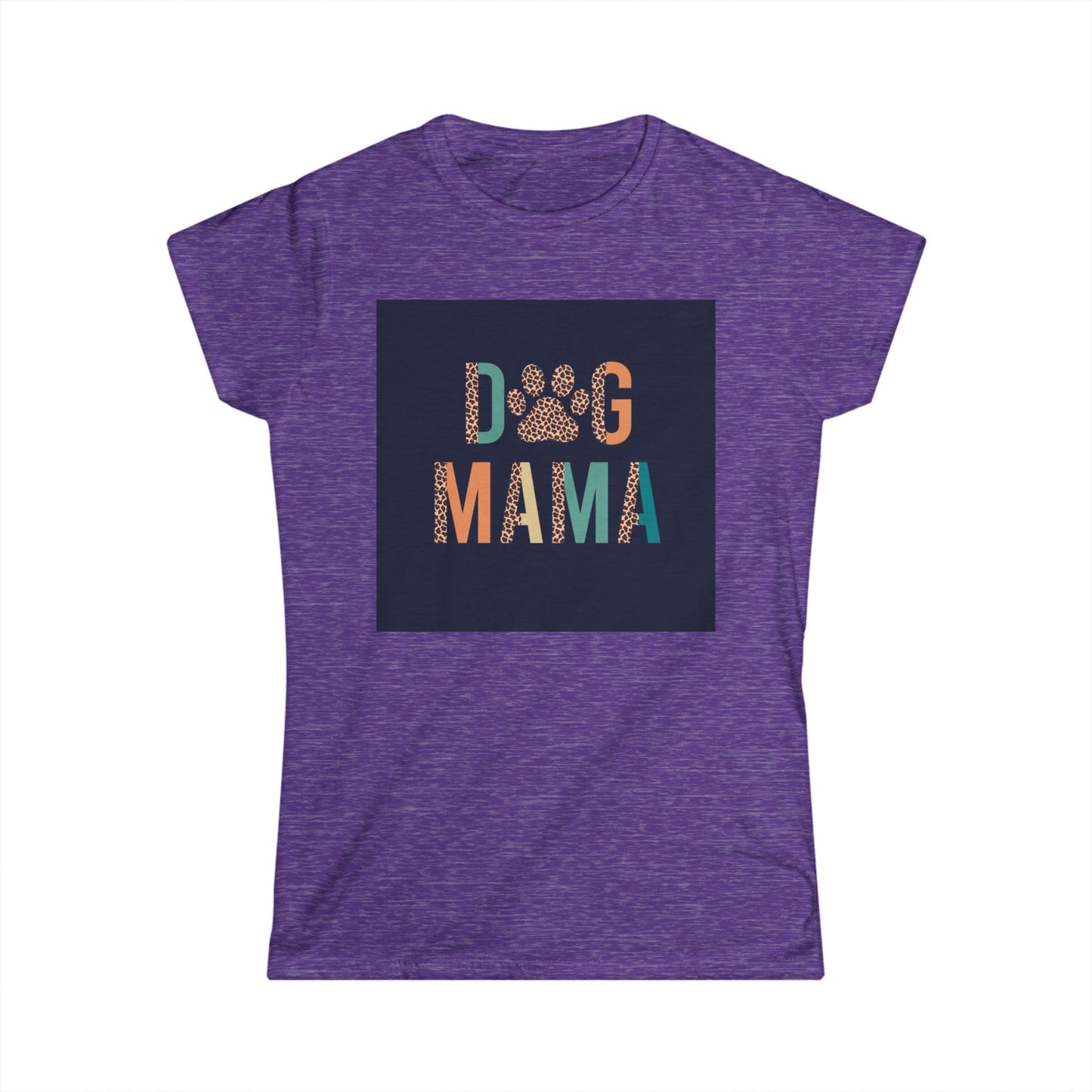 Dog Mama Women's Softstyle Tee - Cute Pet Lover T-Shirt