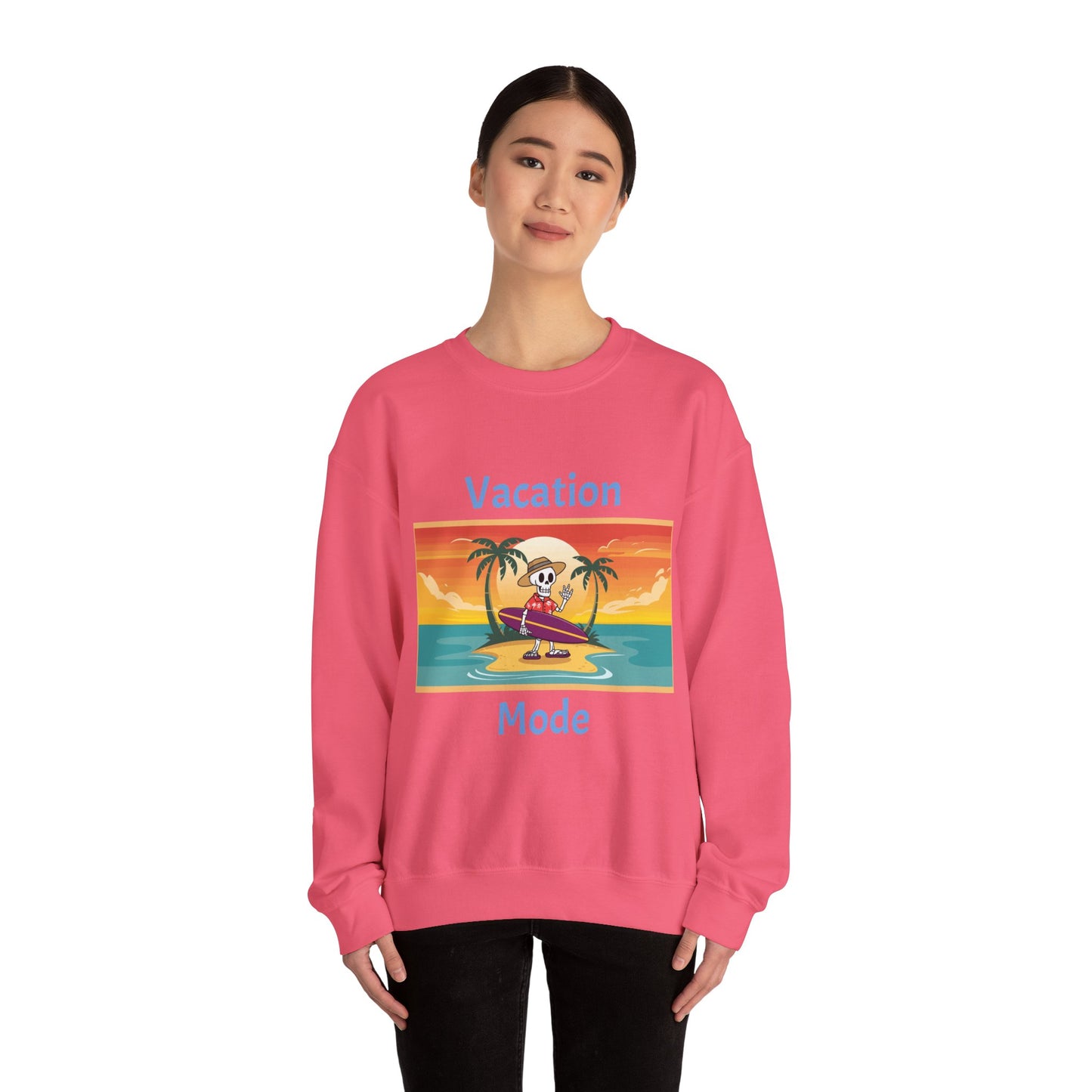 Vacation Mode Unisex Heavy Blend™ Crewneck Sweatshirt