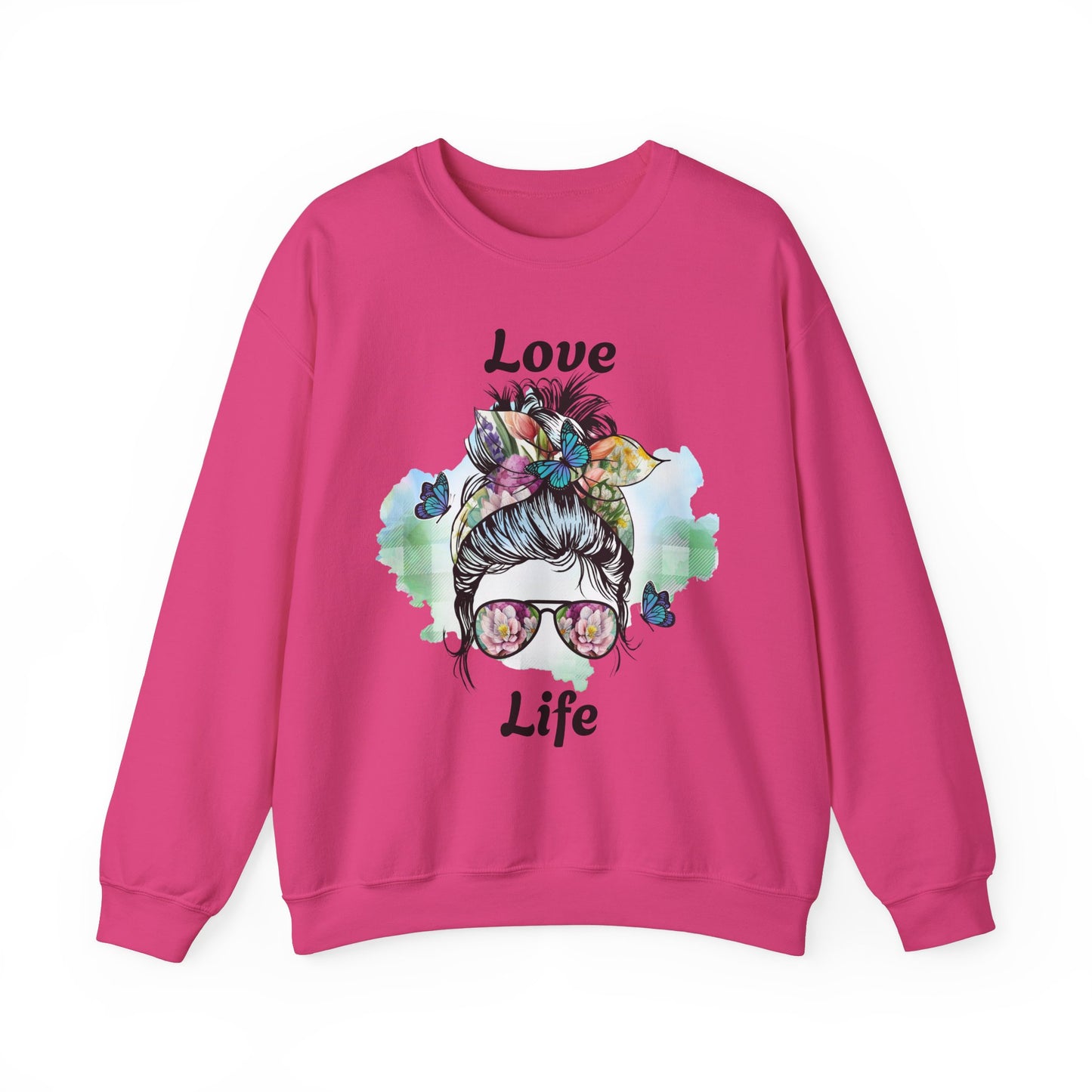 Love Life Unisex Heavy Blend Crewneck Sweatshirt - Stylish and Comfortable