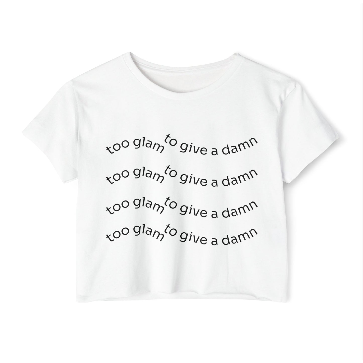 Chic Festival Crop Top, Women's Graphic Tee, Casual Summer Top, Trendy Clubwear, Gift for Her, Festival Fashion