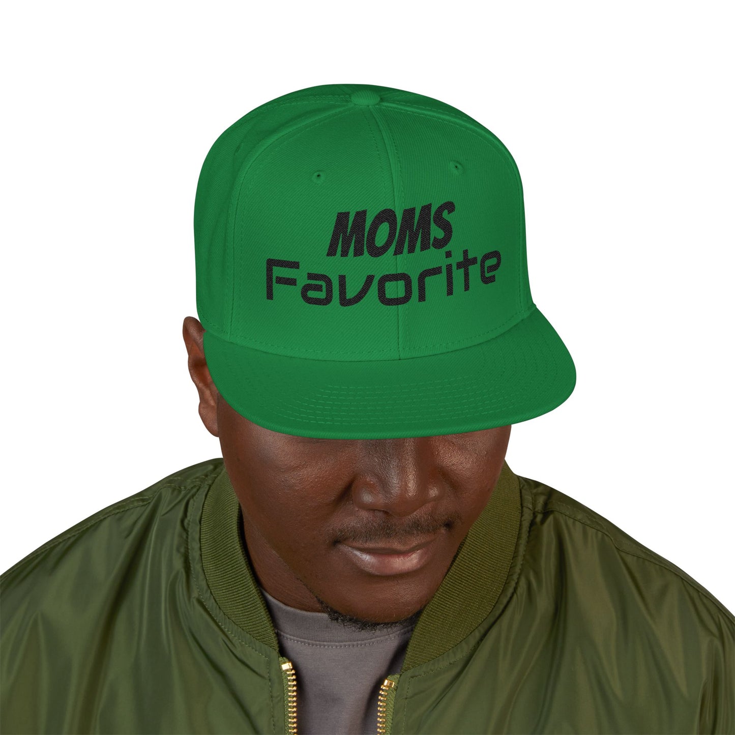 MOM'S FAVORITE Snapback Hat | Stylish Embroidered Cap for Moms | Perfect Gift for Mother's Day, Birthdays, Family Outings, Casual Wear