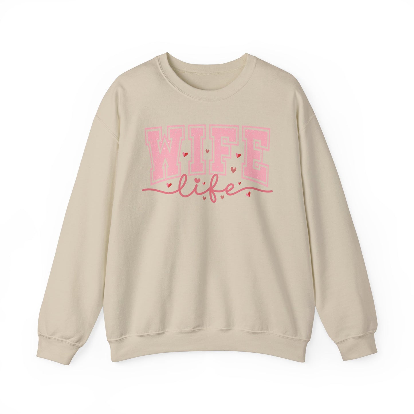 Wife Life Sweatshirt - Unisex Heavy Blend™ Crewneck for Celebrating Love