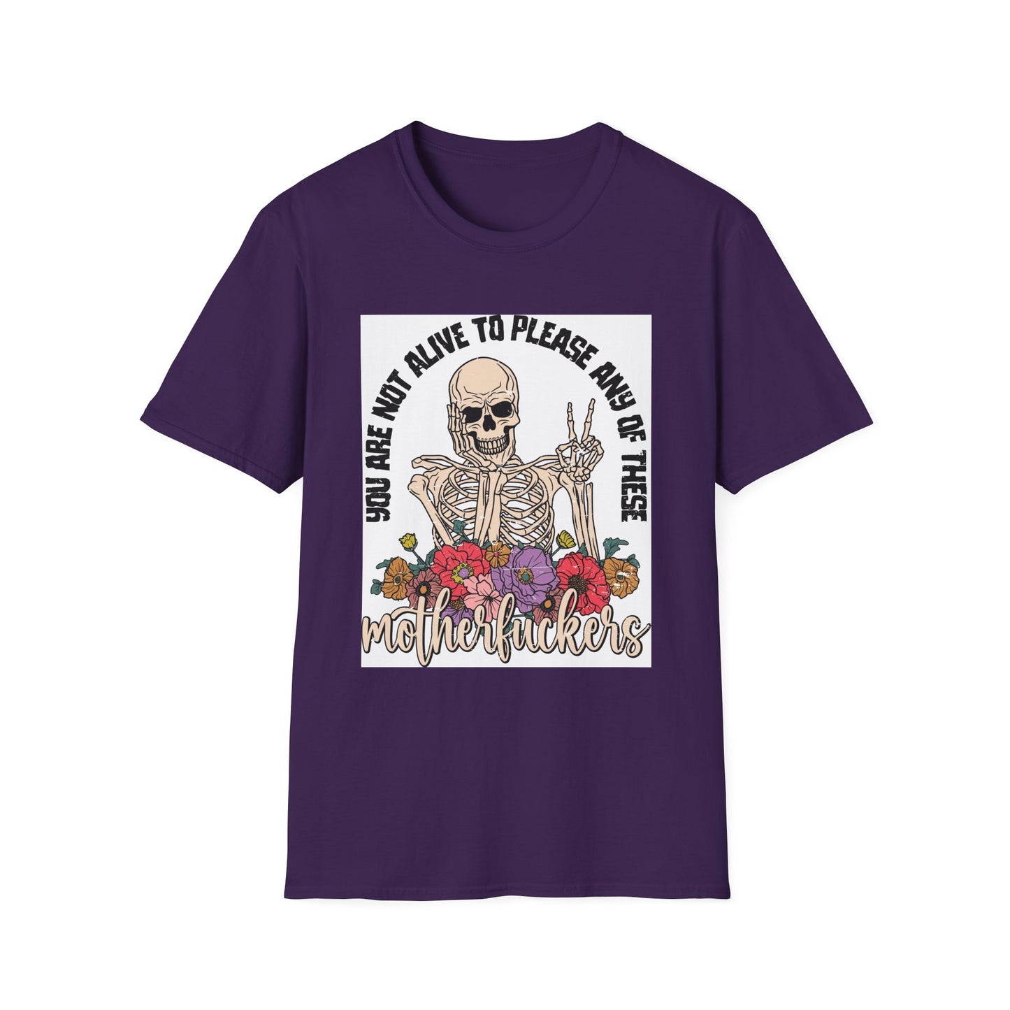 You Are Not Alive Skeleton Unisex T-Shirt - Fun Graphic Tee for Halloween & Casual Wear