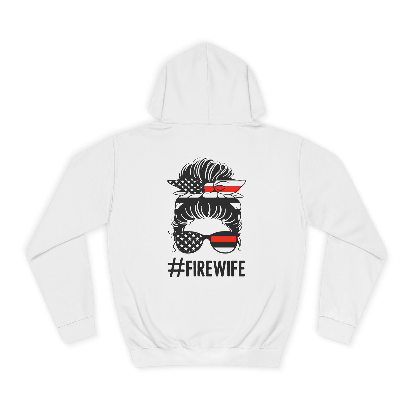 Firefighter Wife Unisex College Hoodie – Stylish Comfort for Celebrating Love & Dedication