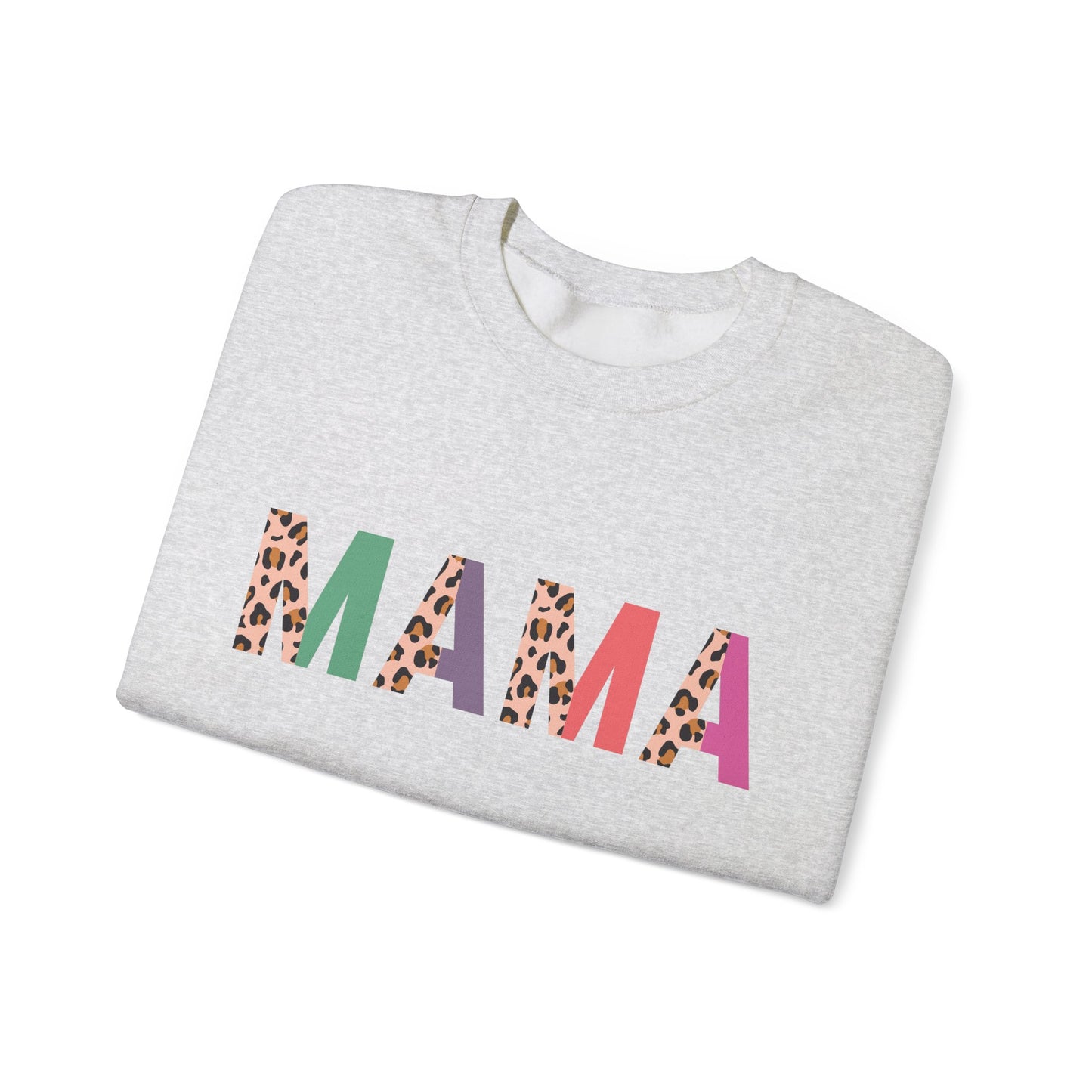 Mama Leopard Print Unisex Crewneck Sweatshirt