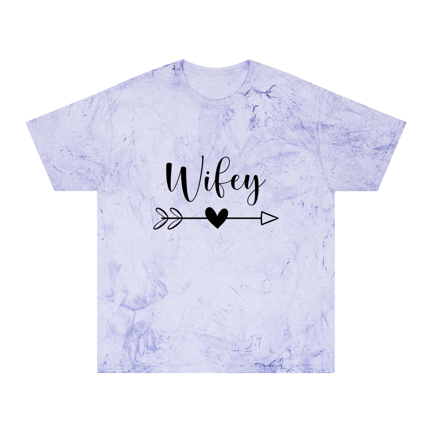 Unisex Color Blast T-Shirt - Wifey Tee, Stylish Casual Wear, Gift for Brides, Anniversary Gift, Trendy Graphic Tee