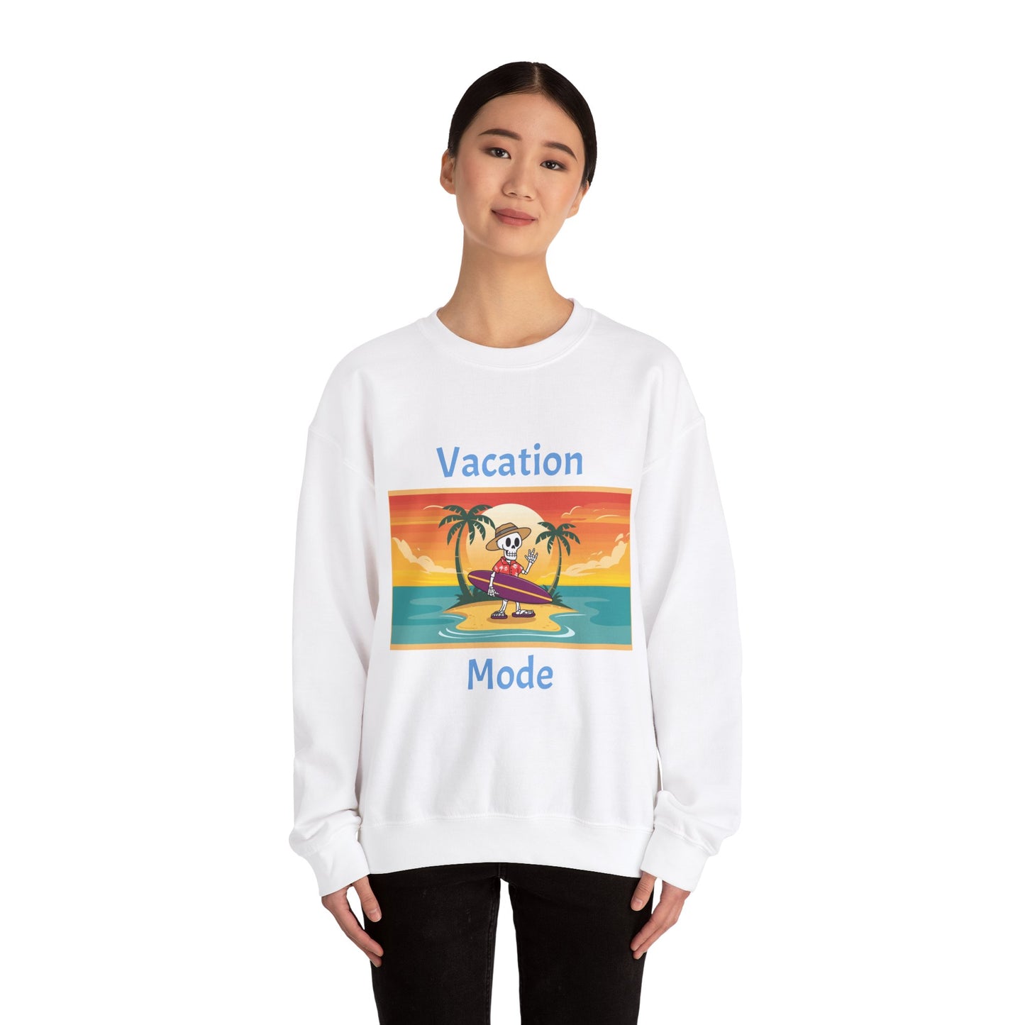 Vacation Mode Unisex Heavy Blend™ Crewneck Sweatshirt