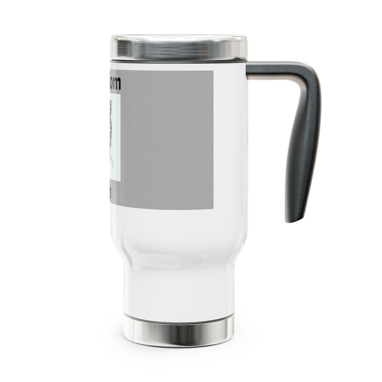 Stainless Steel Travel Mug with Handle, 14oz