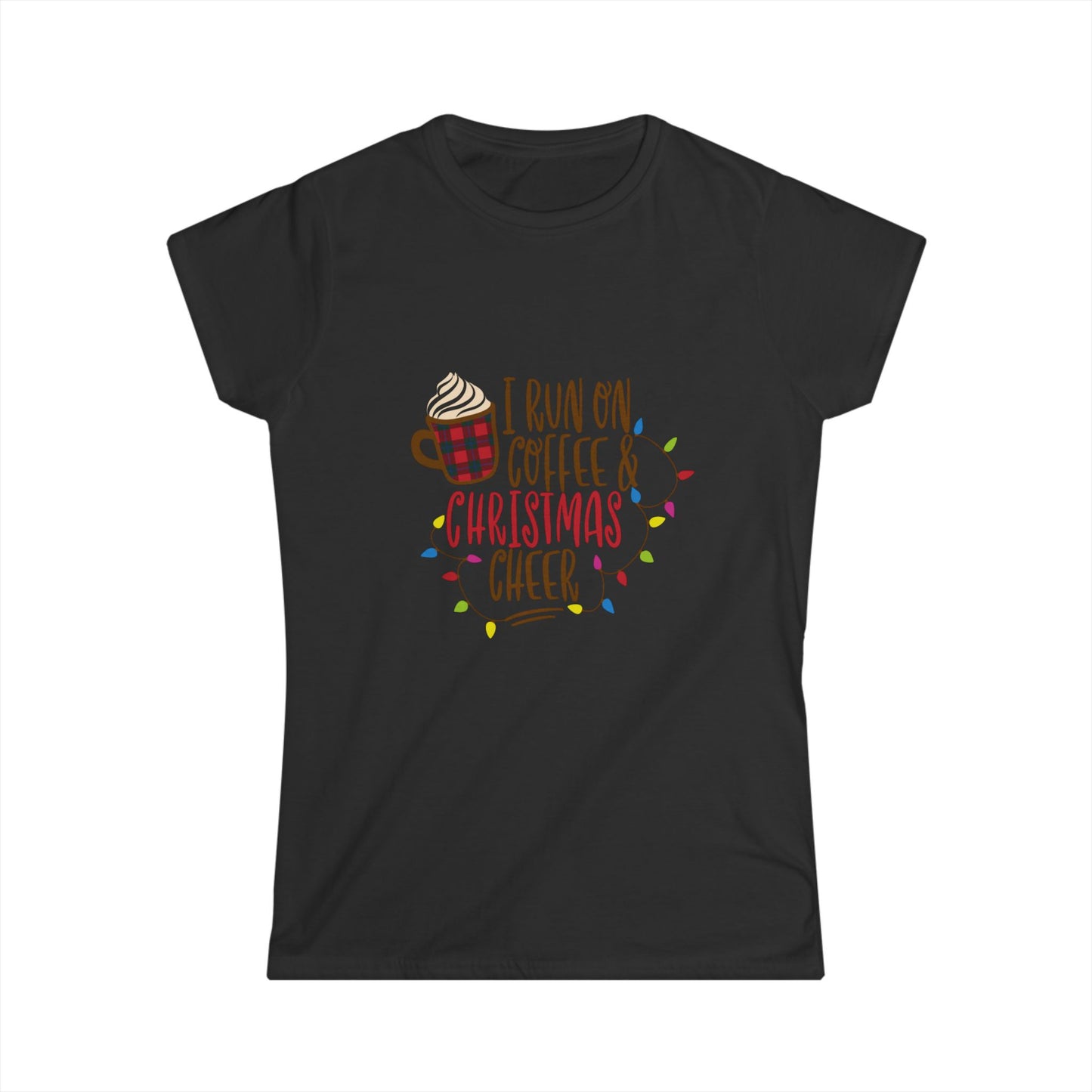 Holiday Coffee & Christmas Cheer Women's Softstyle Tee