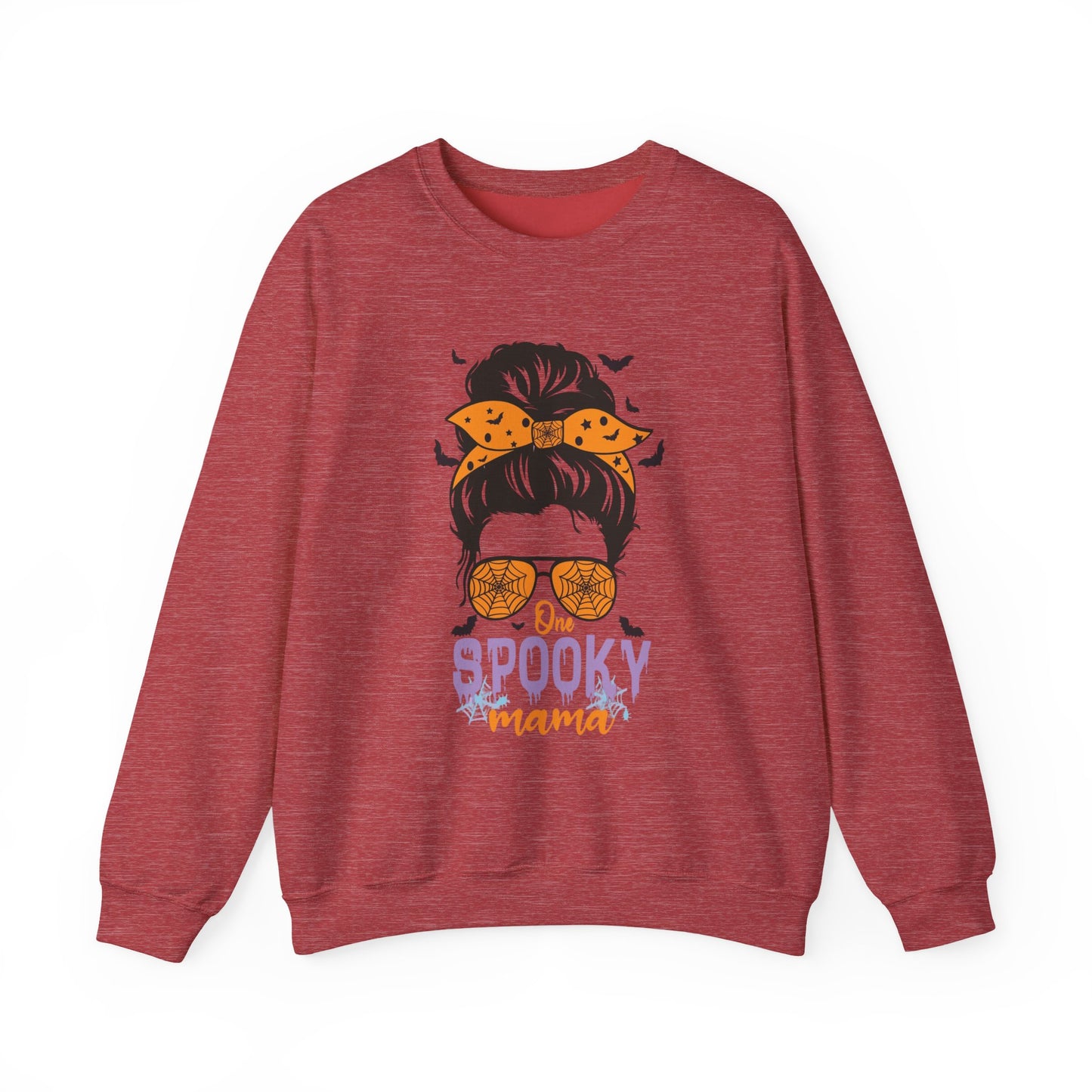 Spooky Mama Crewneck Sweatshirt, Halloween Sweatshirt, Cozy Fall Apparel, Gift for Moms, Trendy Halloween Outfit