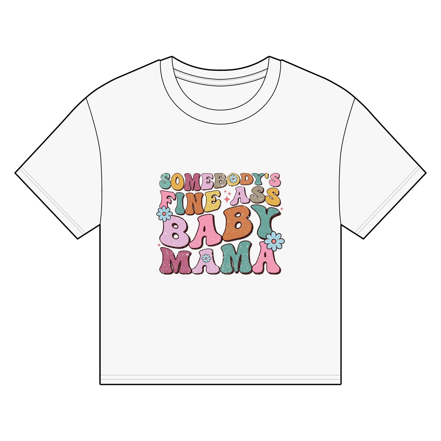 Funny Baby Mama Organic Boxy T-shirt - Perfect Gift for New Moms