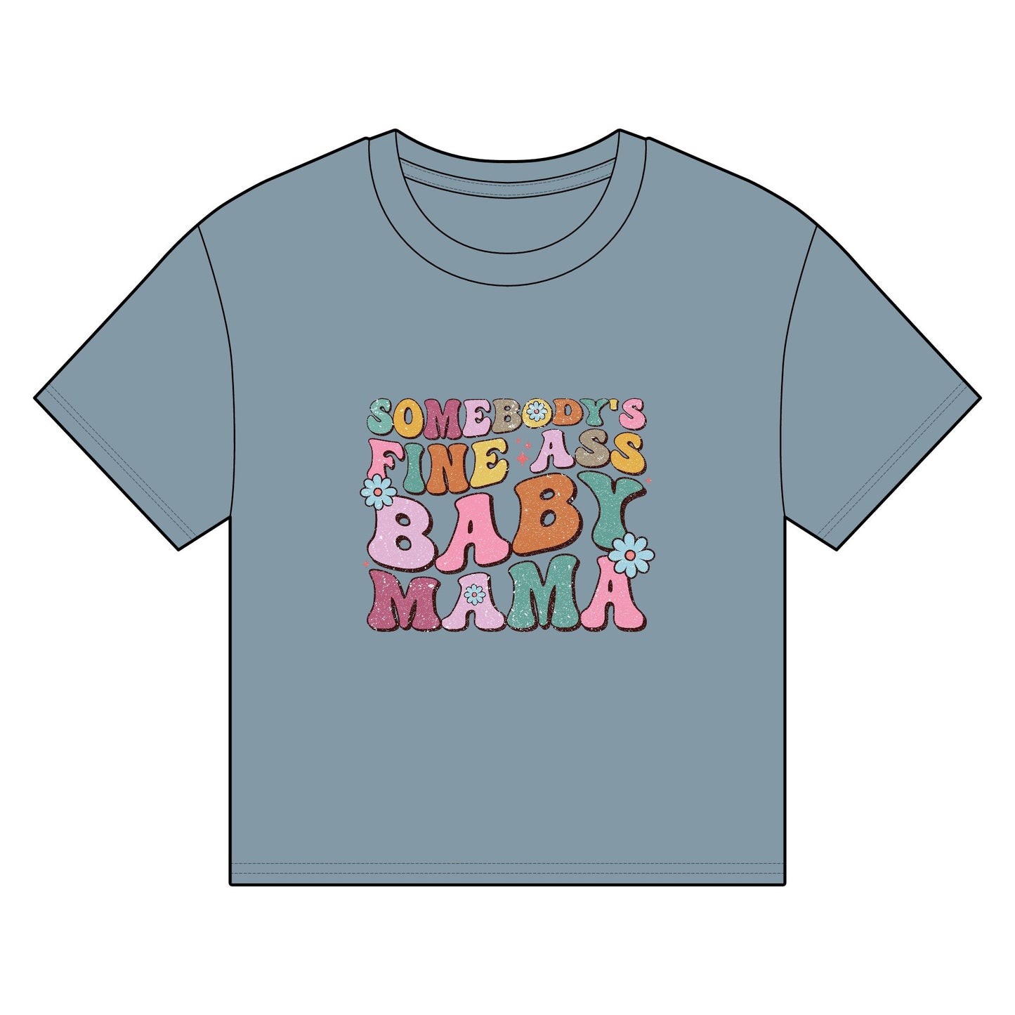 Funny Baby Mama Organic Boxy T-shirt - Perfect Gift for New Moms