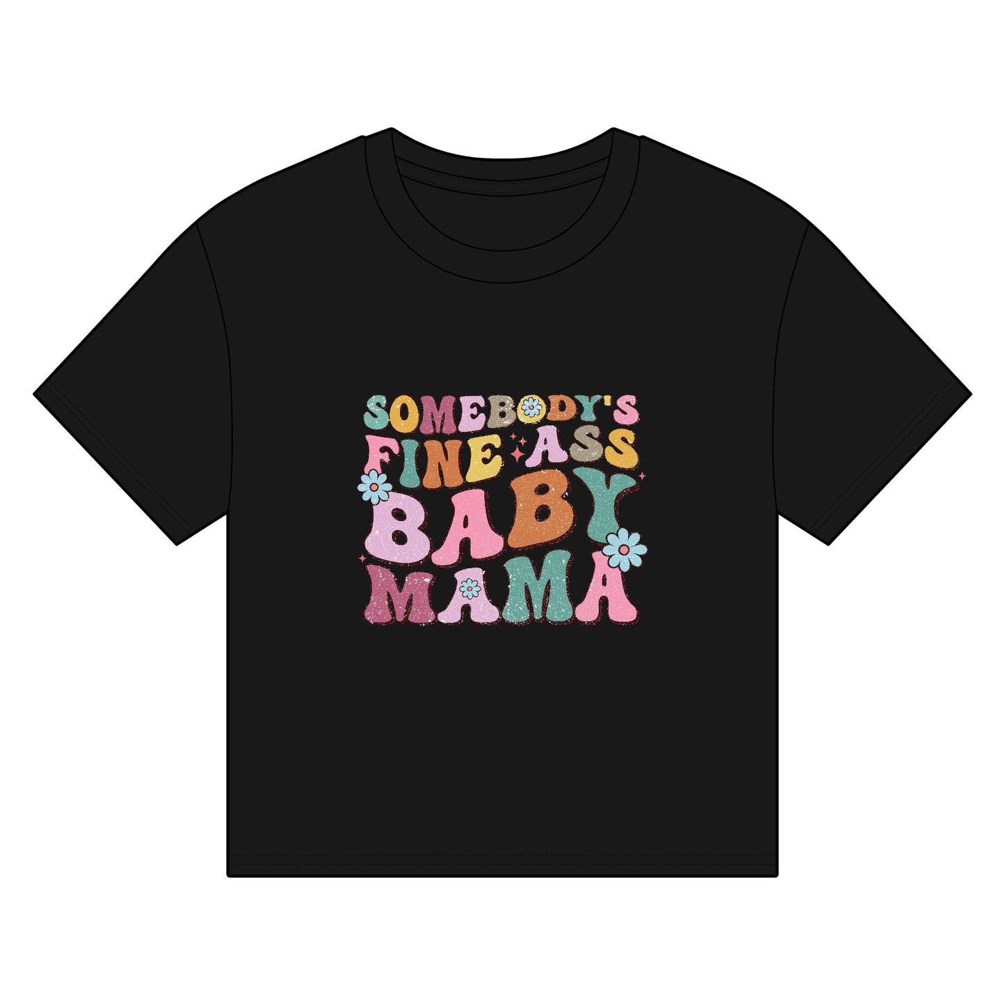 Funny Baby Mama Organic Boxy T-shirt - Perfect Gift for New Moms