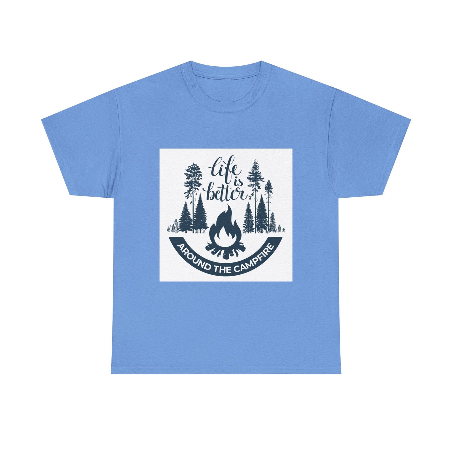 Unisex Camping Tee - "Life is Better Around the Campfire"