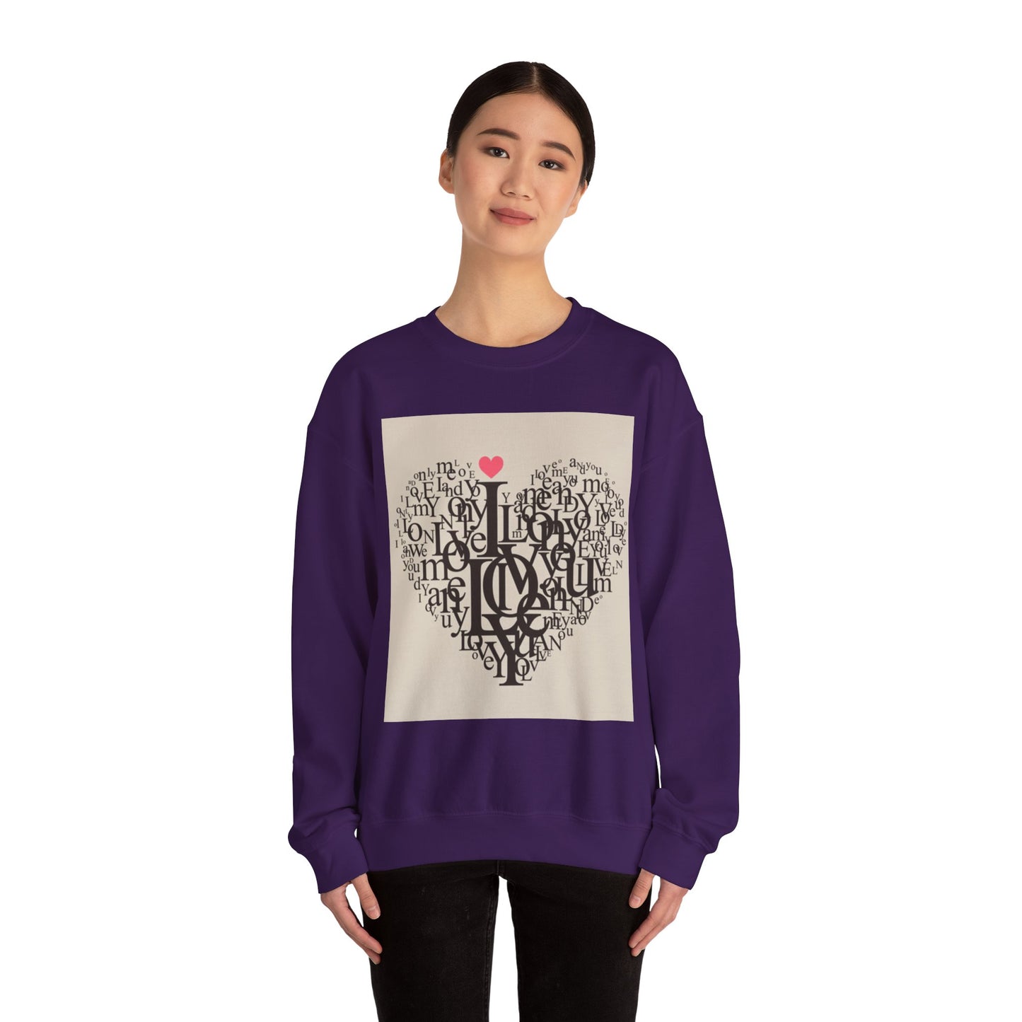 Heartfelt Love Sweatshirt - Unisex Heavy Blend™ Crewneck for Comfort and Connection