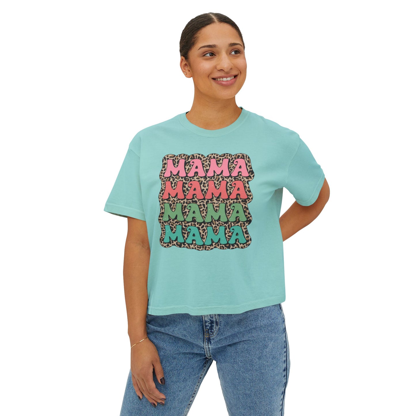 Mama Graphic Boxy Tee - Trendy Women's Apparel