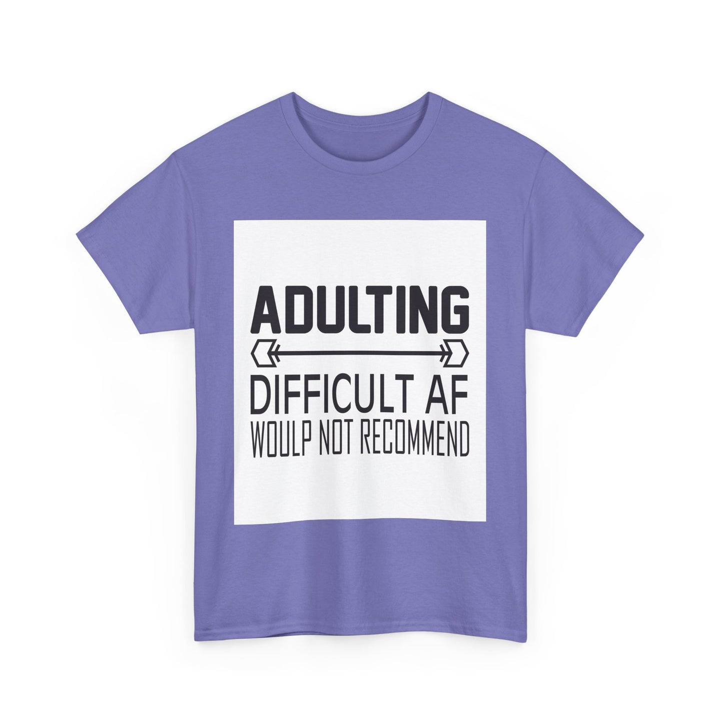 Adulting is Difficult Unisex Heavy Cotton Tee - Humorous T-Shirt for Young Adults